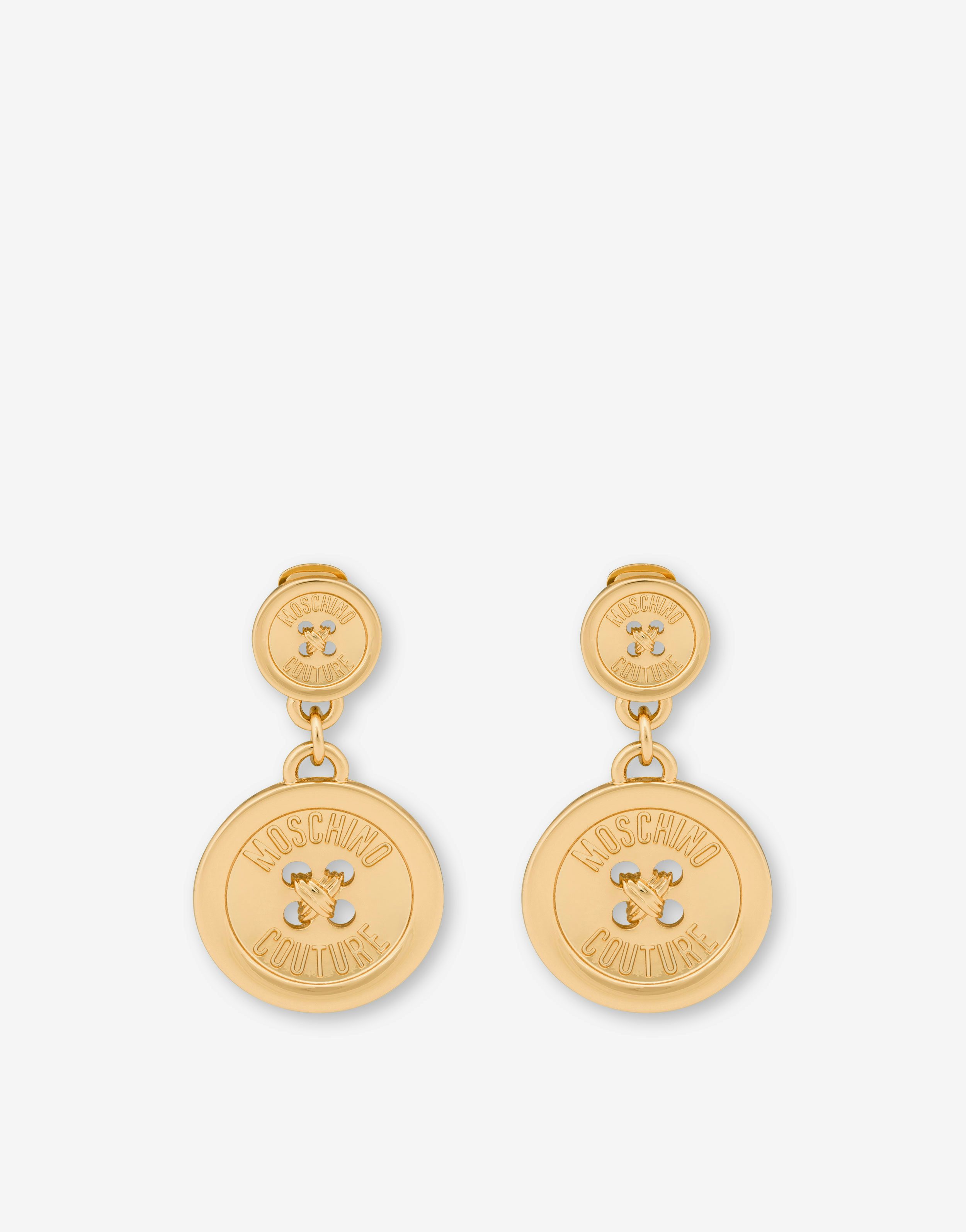 Moschino Buttons Earrings
