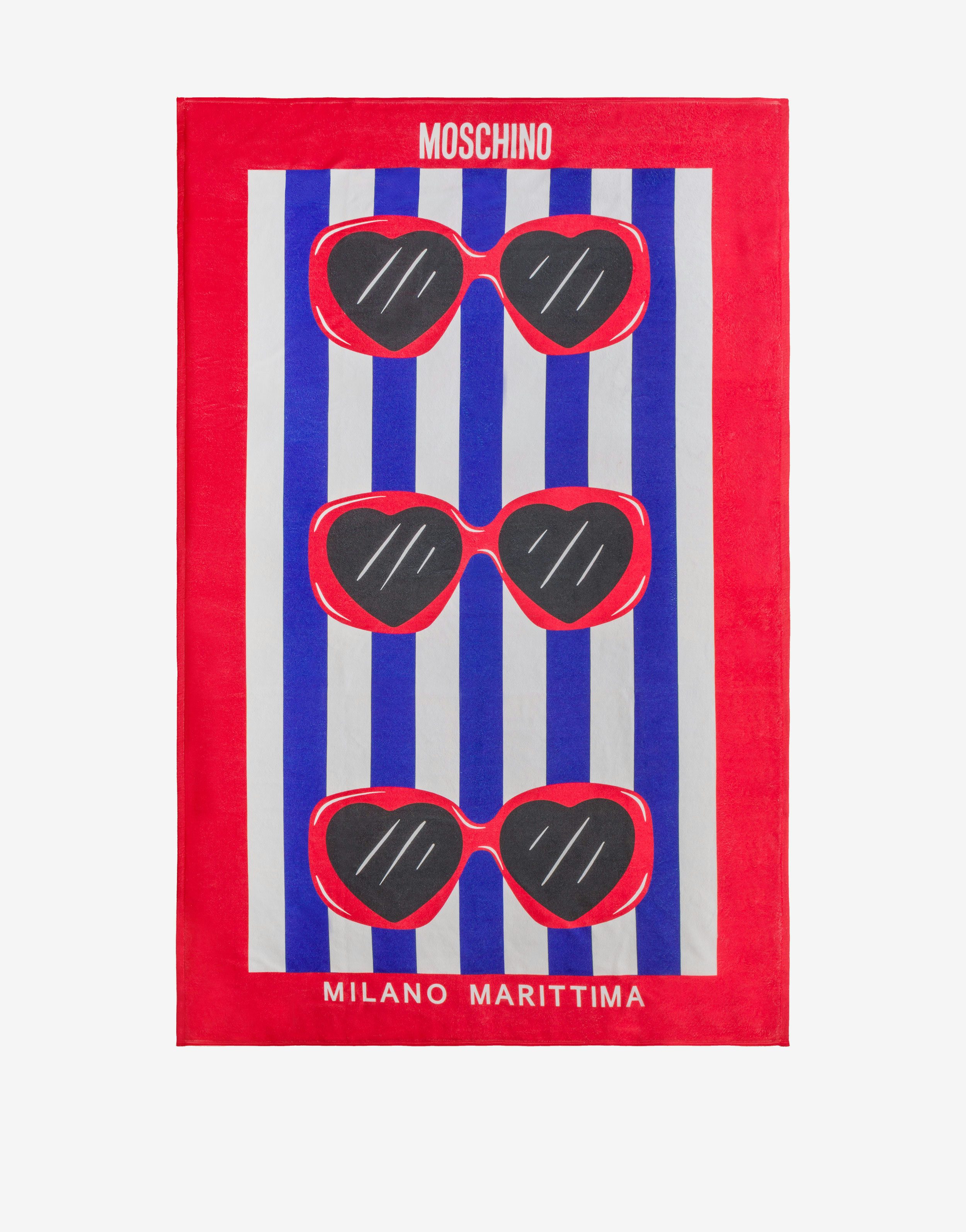 Heart Sunglasses Beach Towel