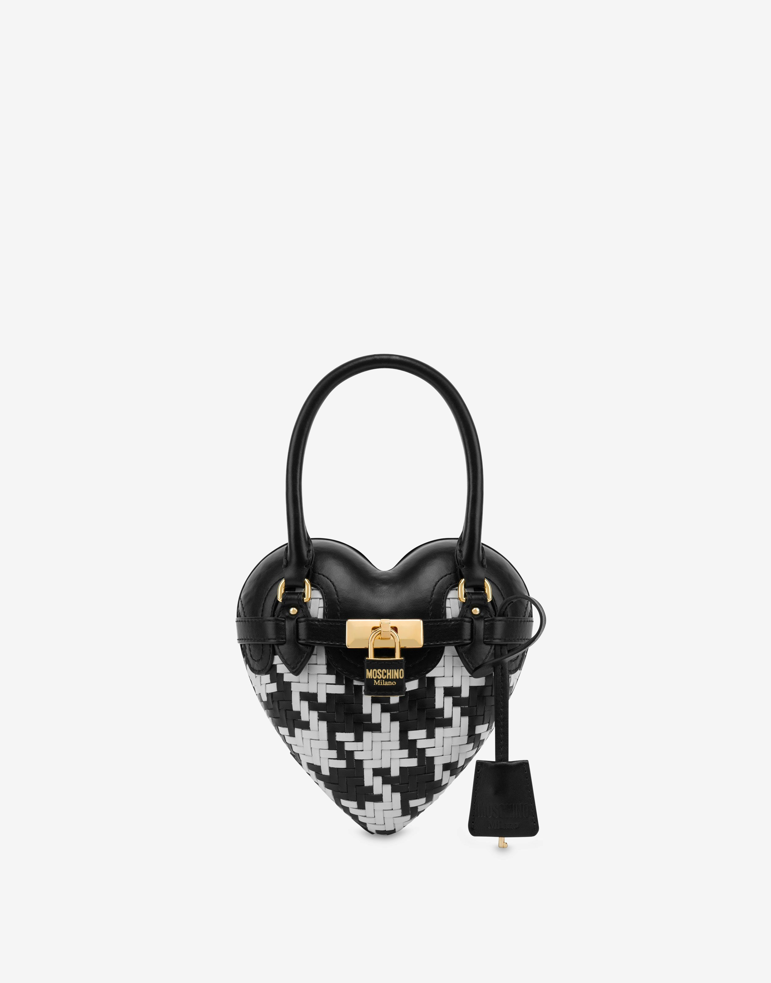 Houndstooth Moschino Heartbeat Bag