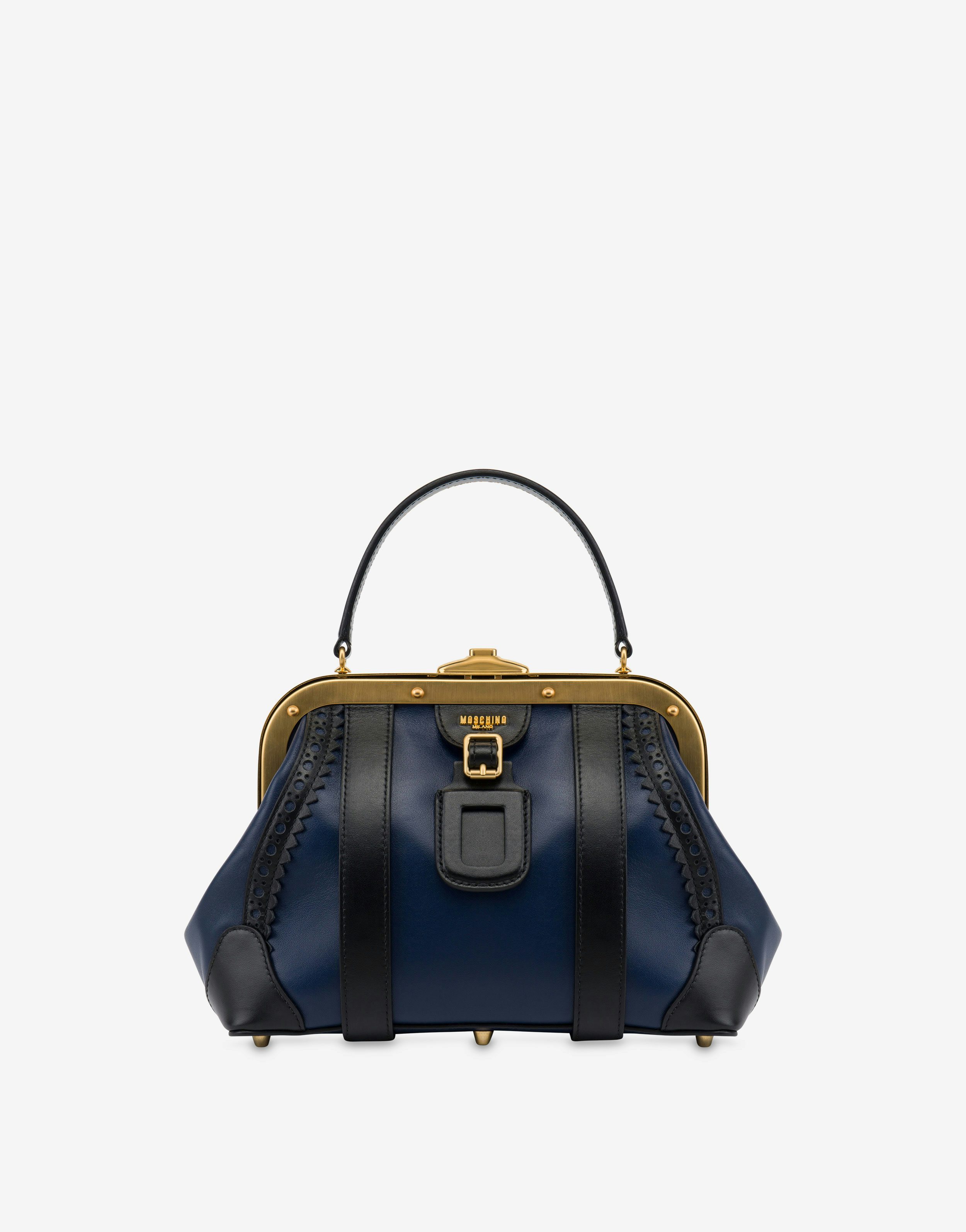 Vintage Suitcase Calfskin Handbag