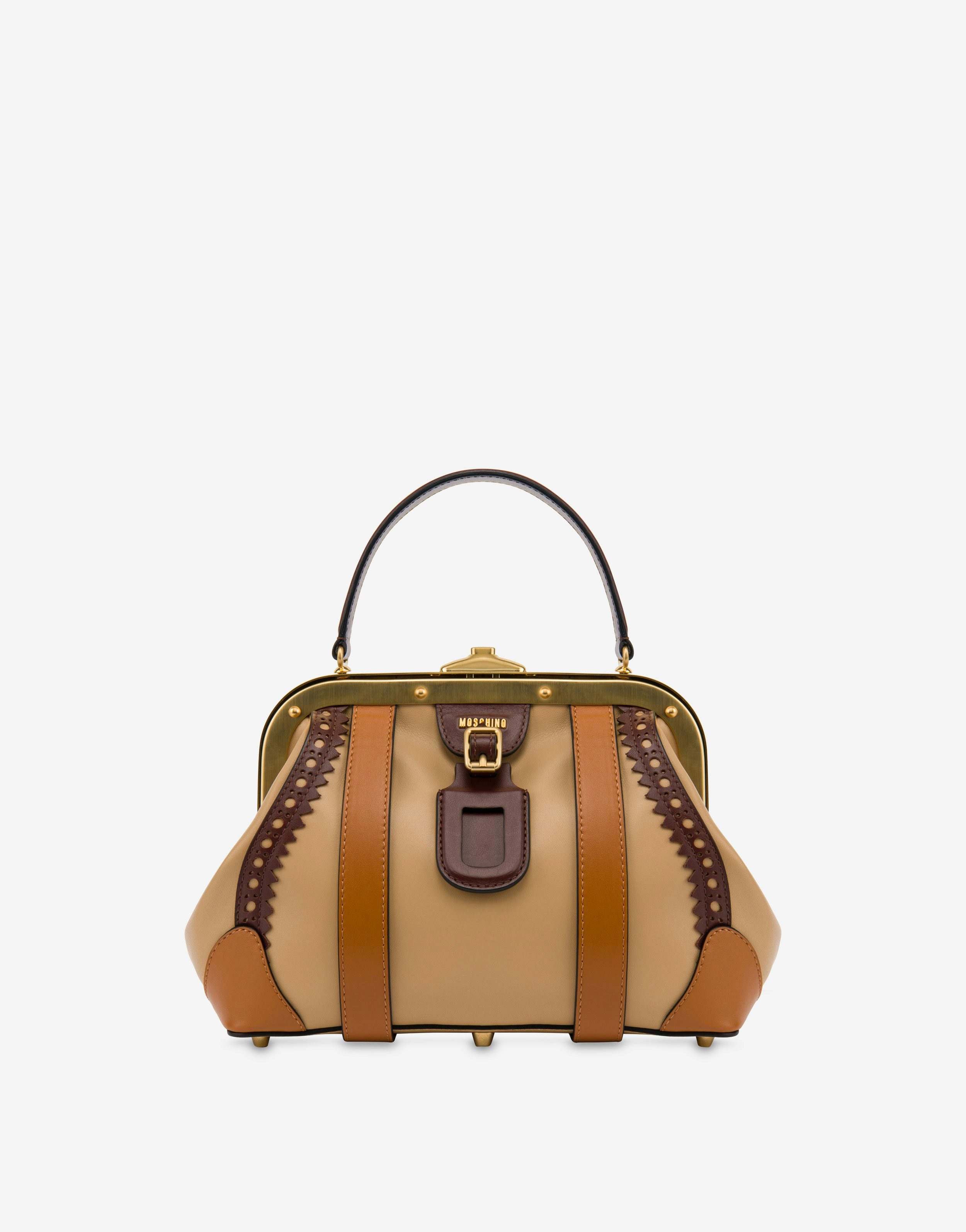 Vintage Suitcase Calfskin Handbag