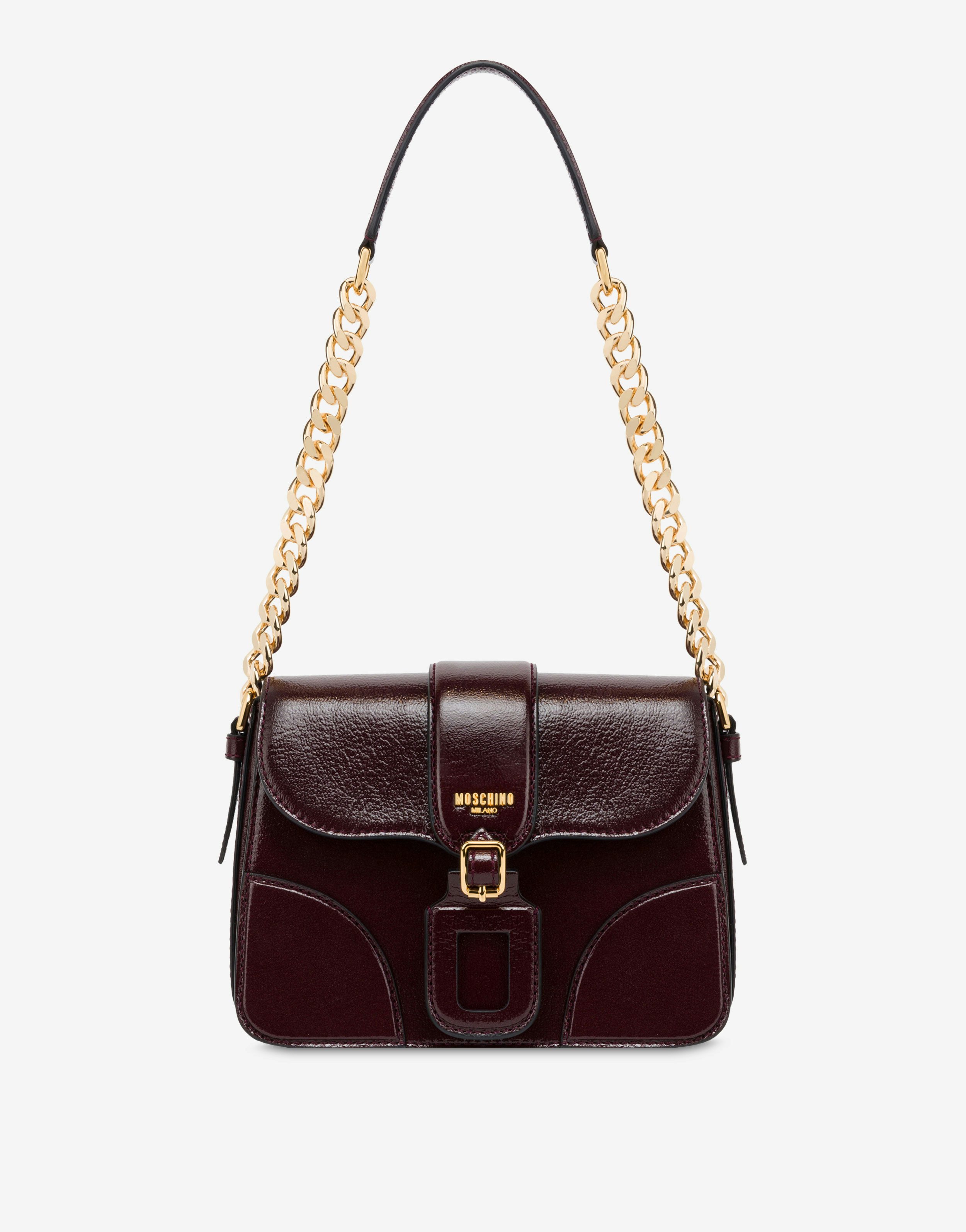 Travel Tag Shiny Shoulder Bag