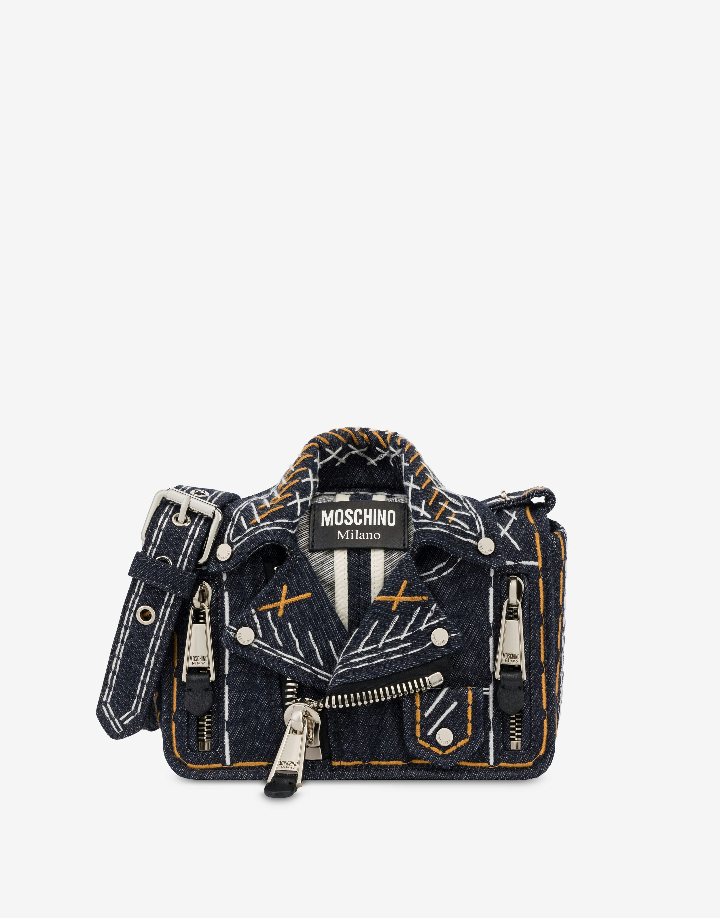 Stitching Denim Biker Bag