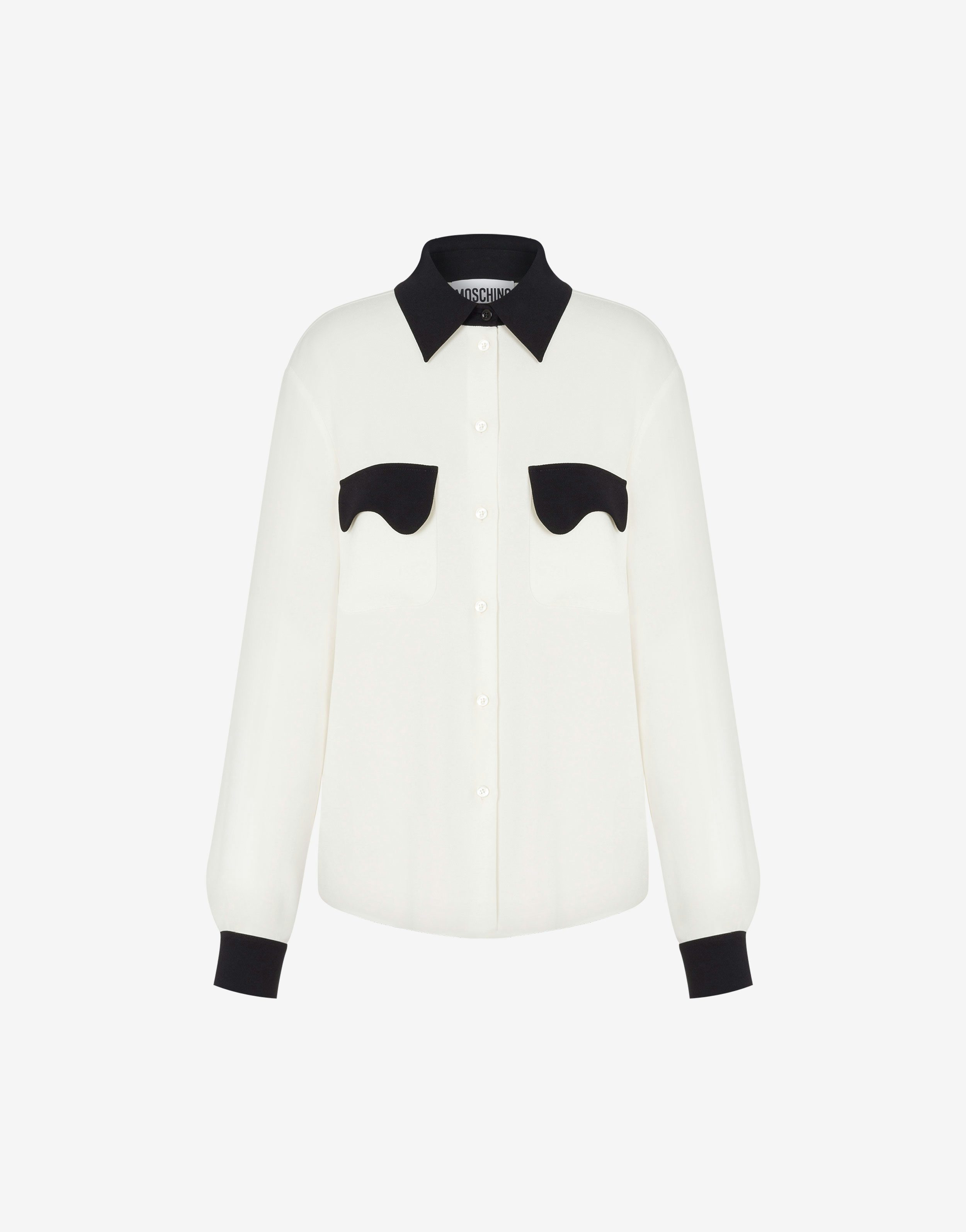 Morphed Pockets Envers Satin Shirt