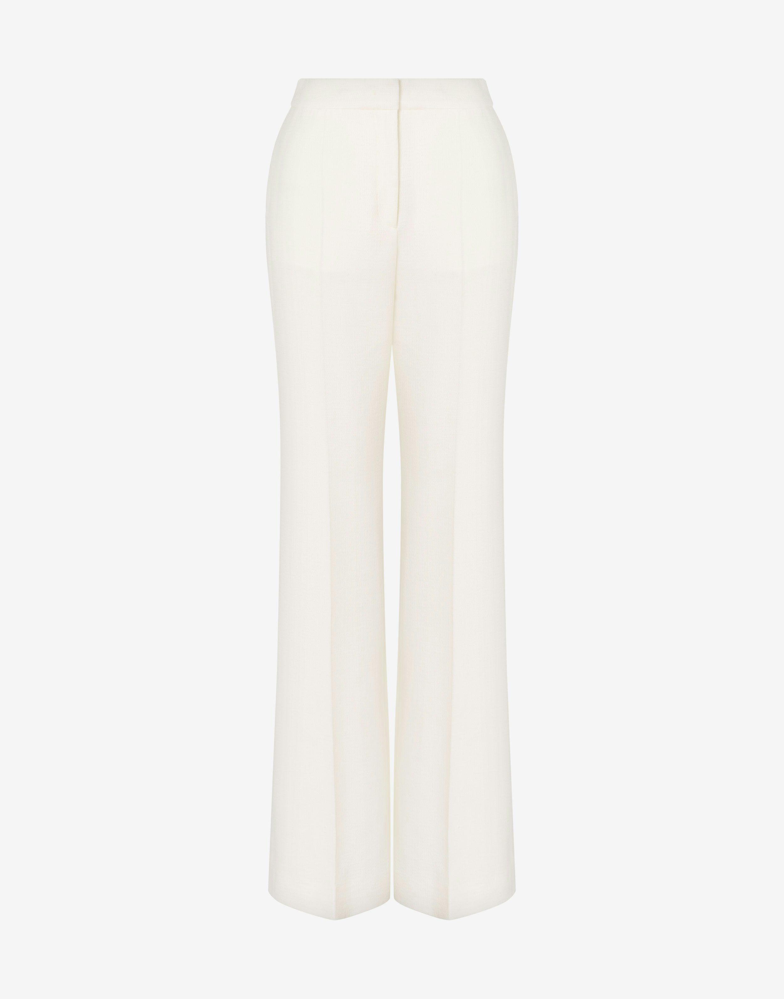 Flared Stretch Crêpe Trousers