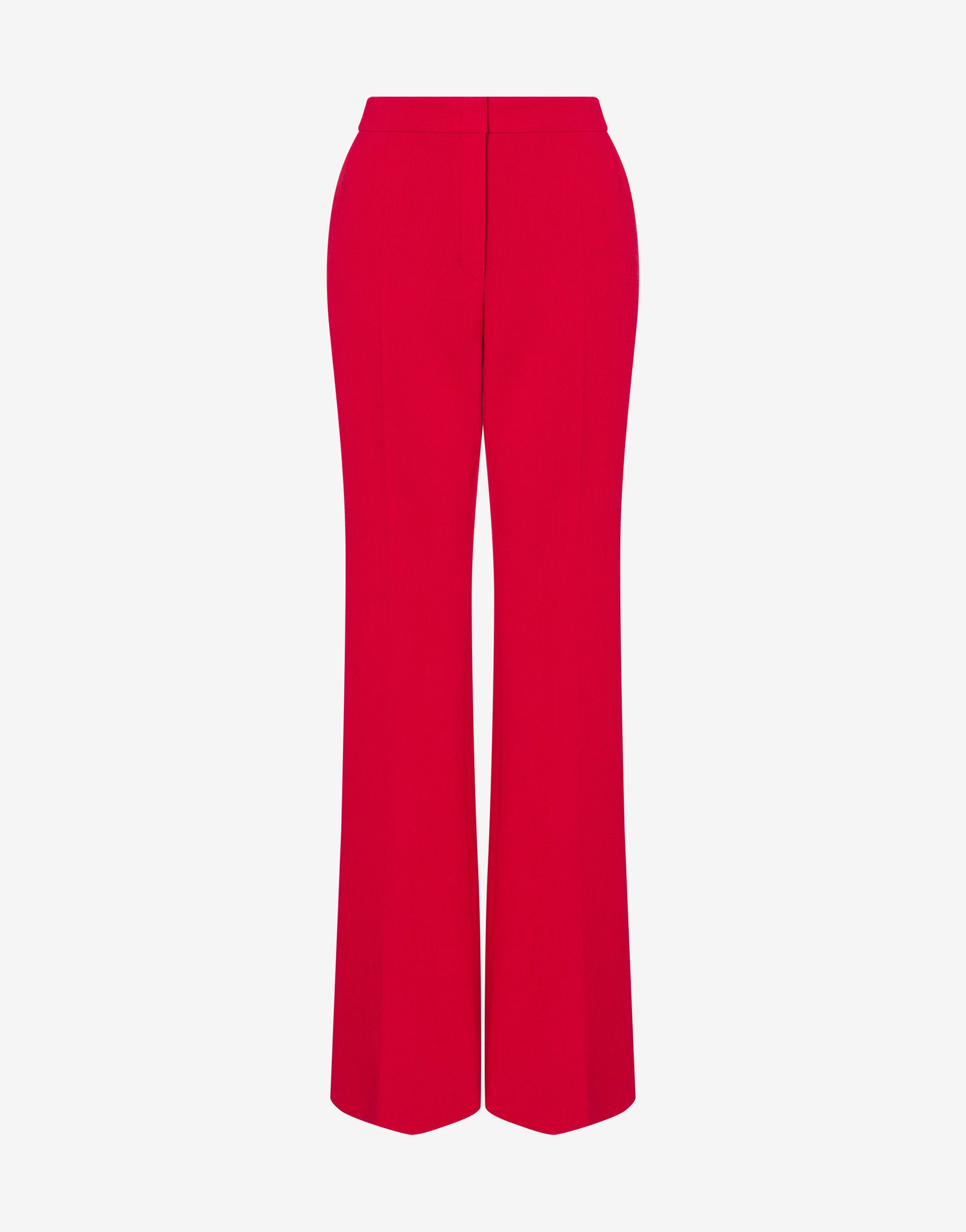 Flared Stretch Crêpe Trousers