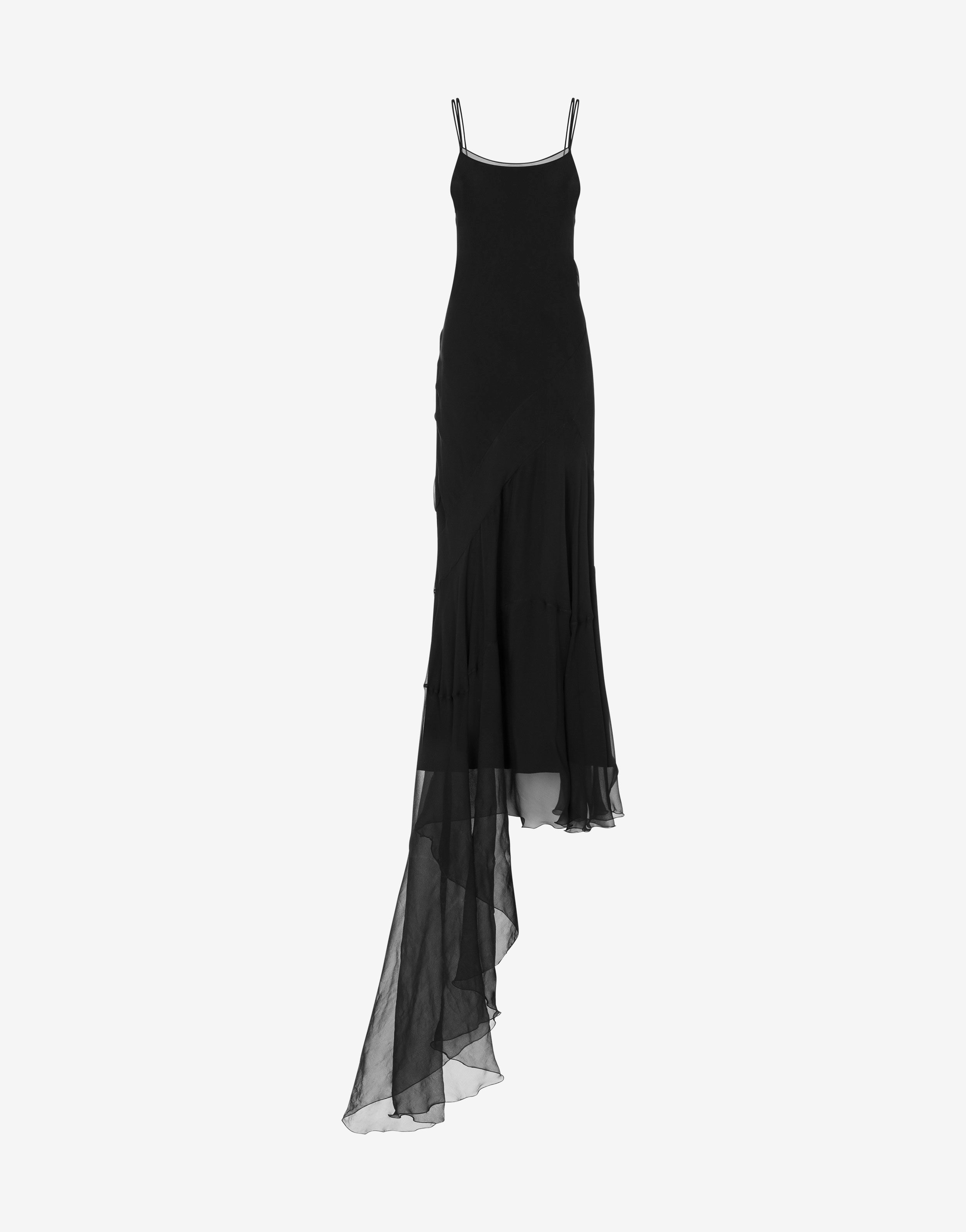 Chiffon Dress With Train