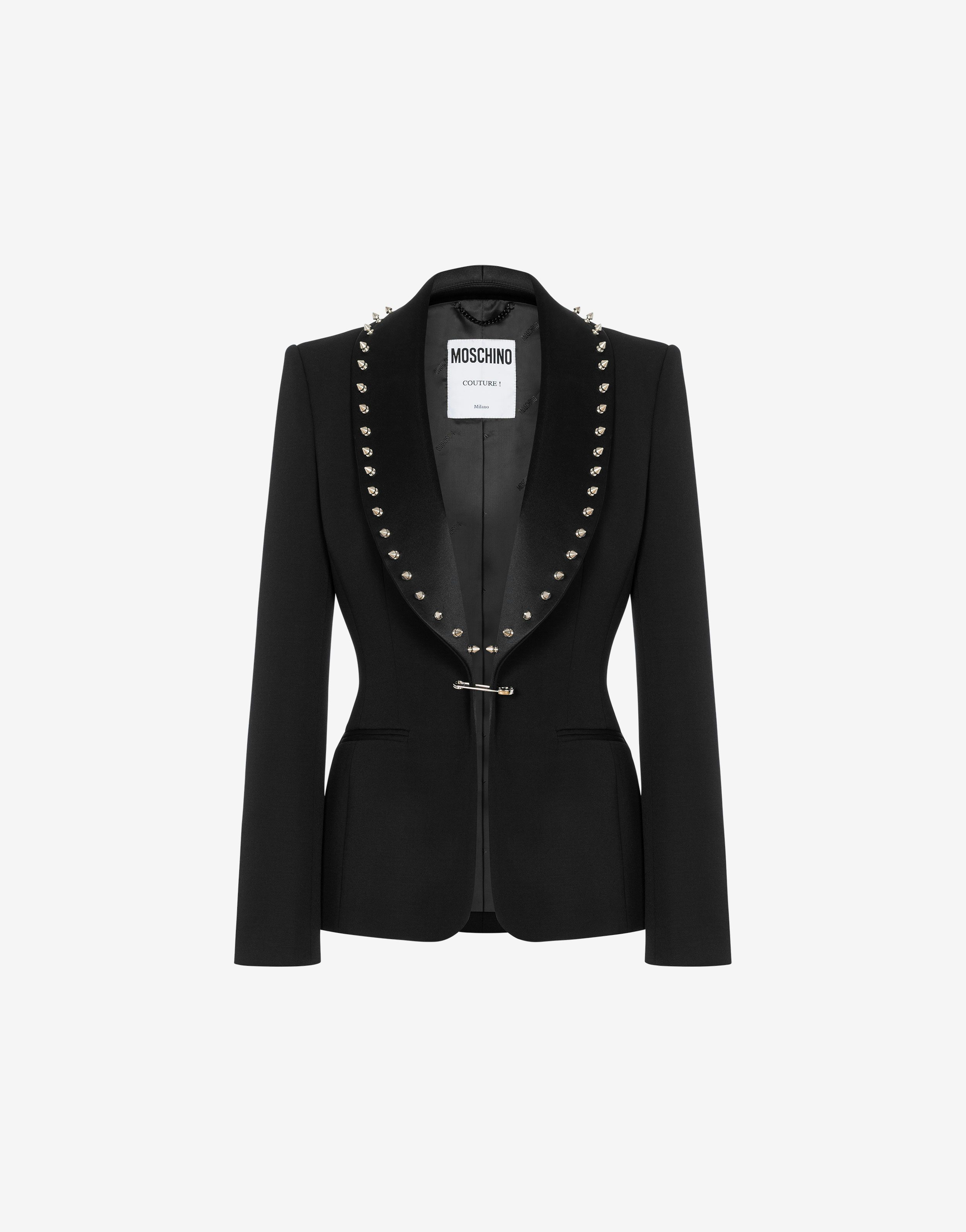 Punk Couture Gabardine Jacket With Studs