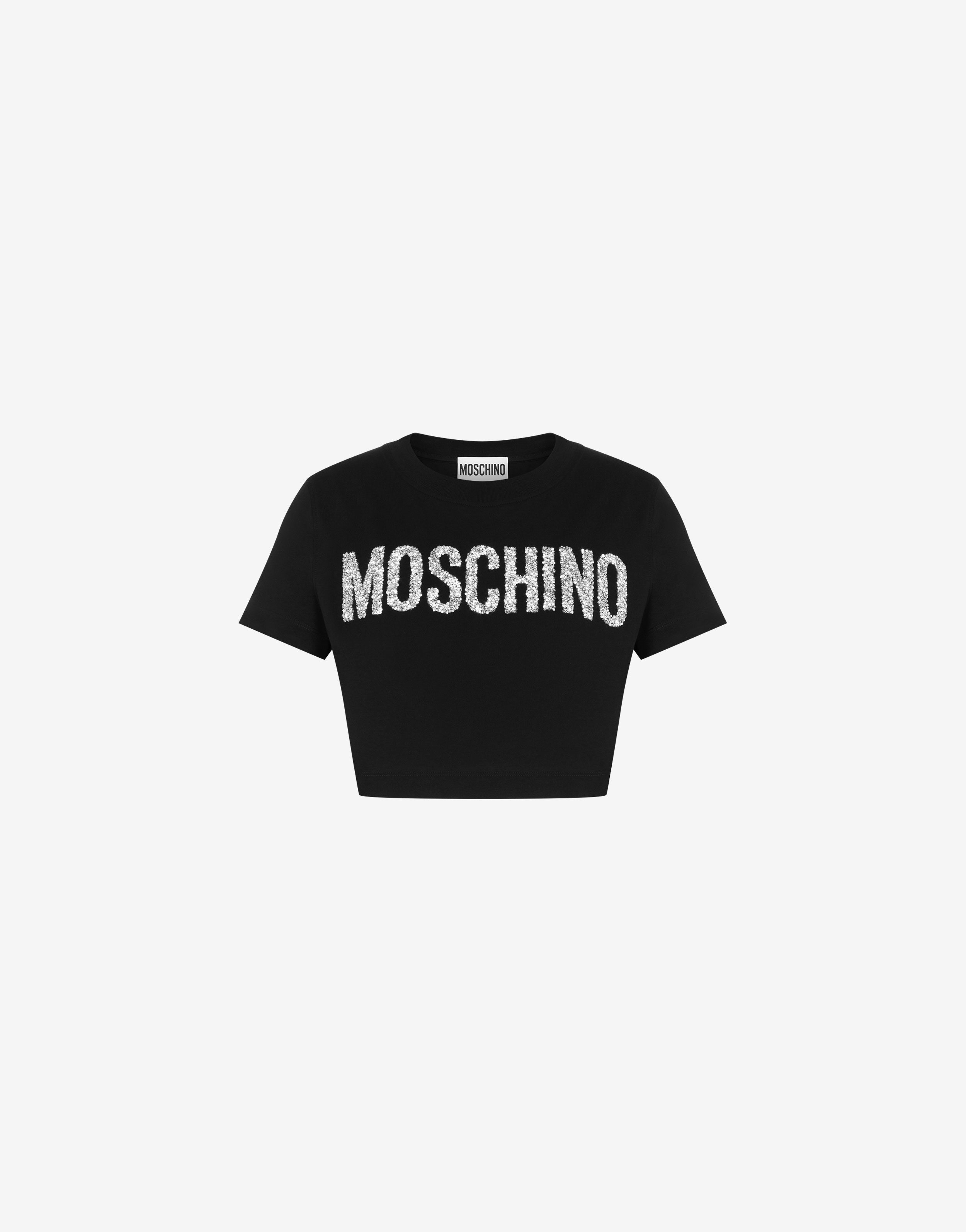 Sparkling Logo Organic Jersey Crop T-shirt