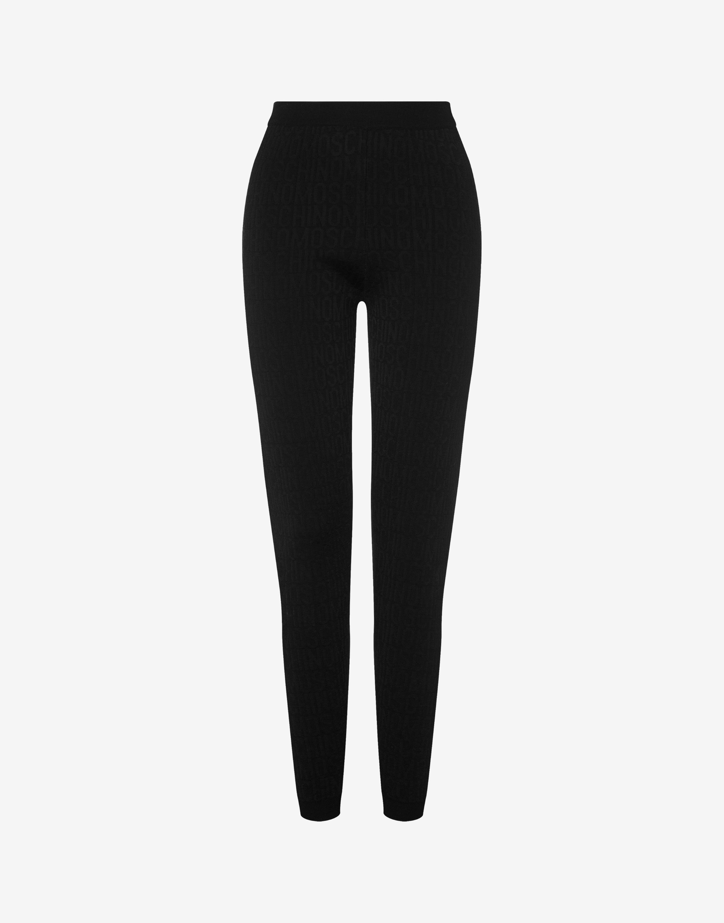 All-over Logo Wool Leggings