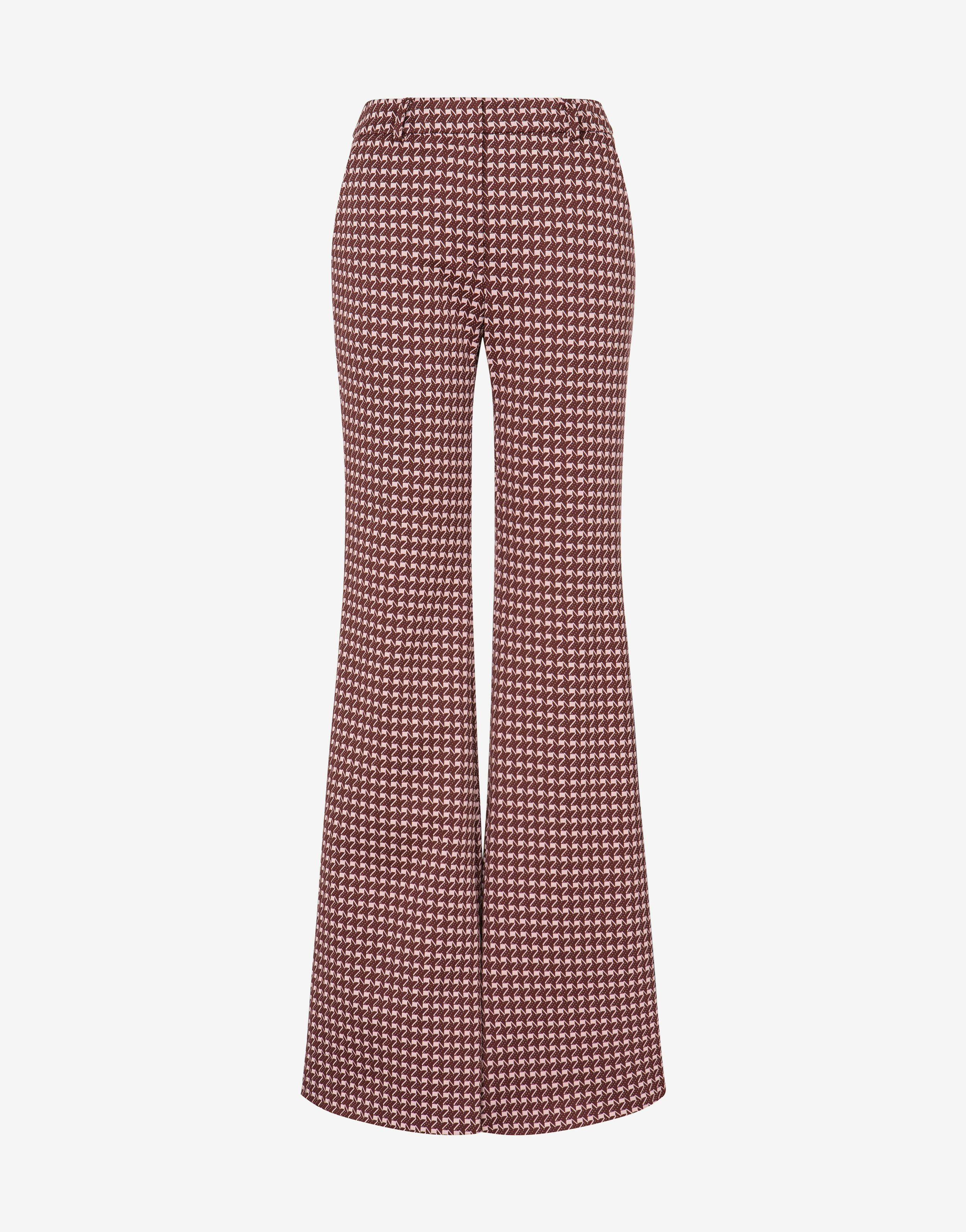 Jacquard Flared Trousers