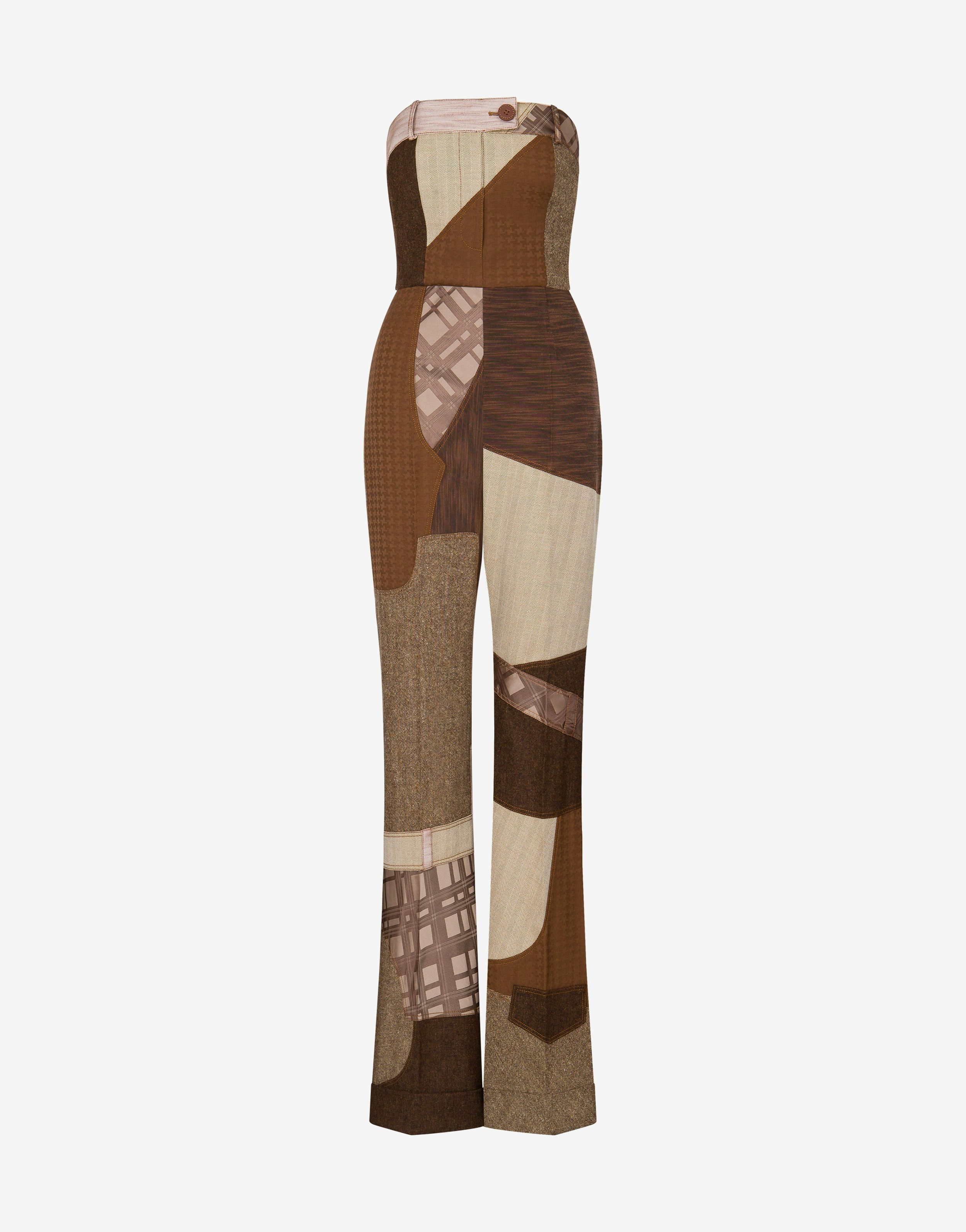 Patchwork Corset Jumpsuit