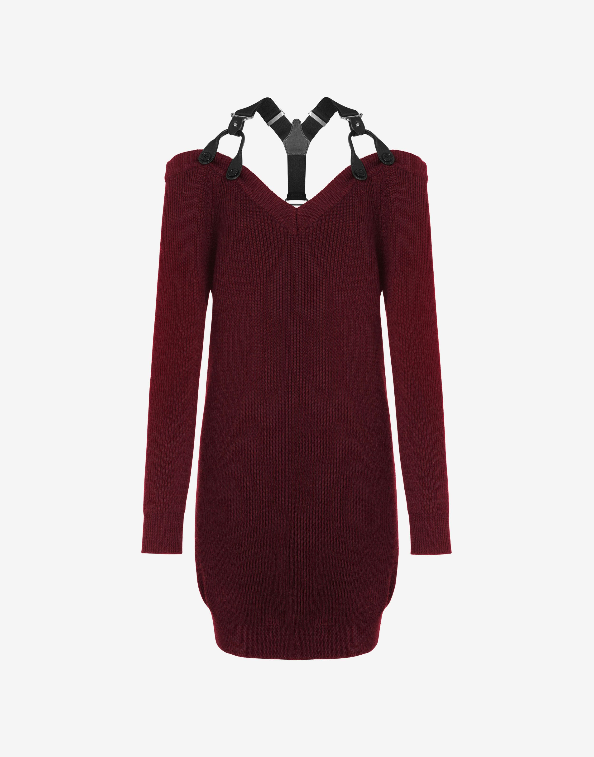 Wool Dress With Straps