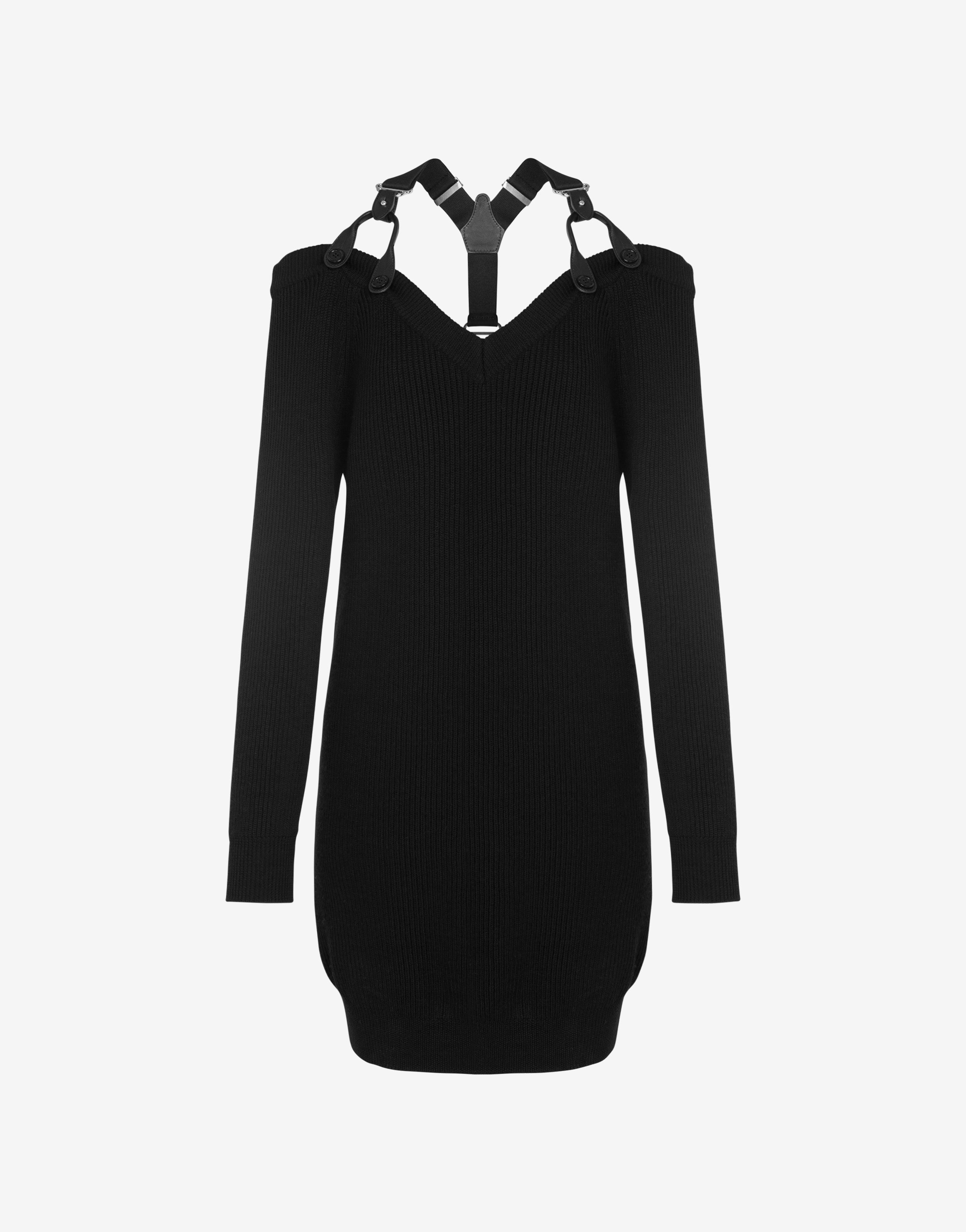 Wool Dress With Straps