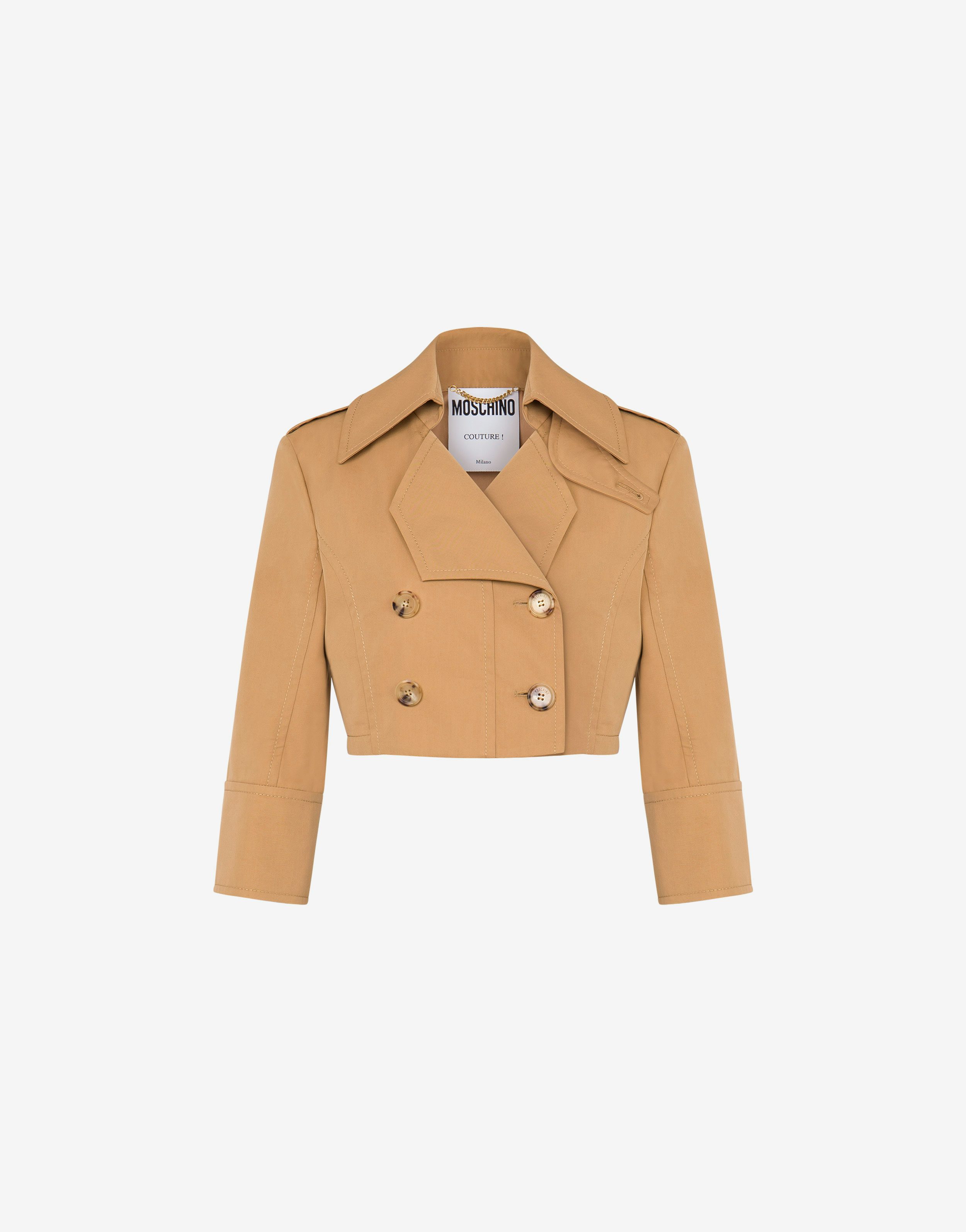 Cropped Gabardine Jacket
