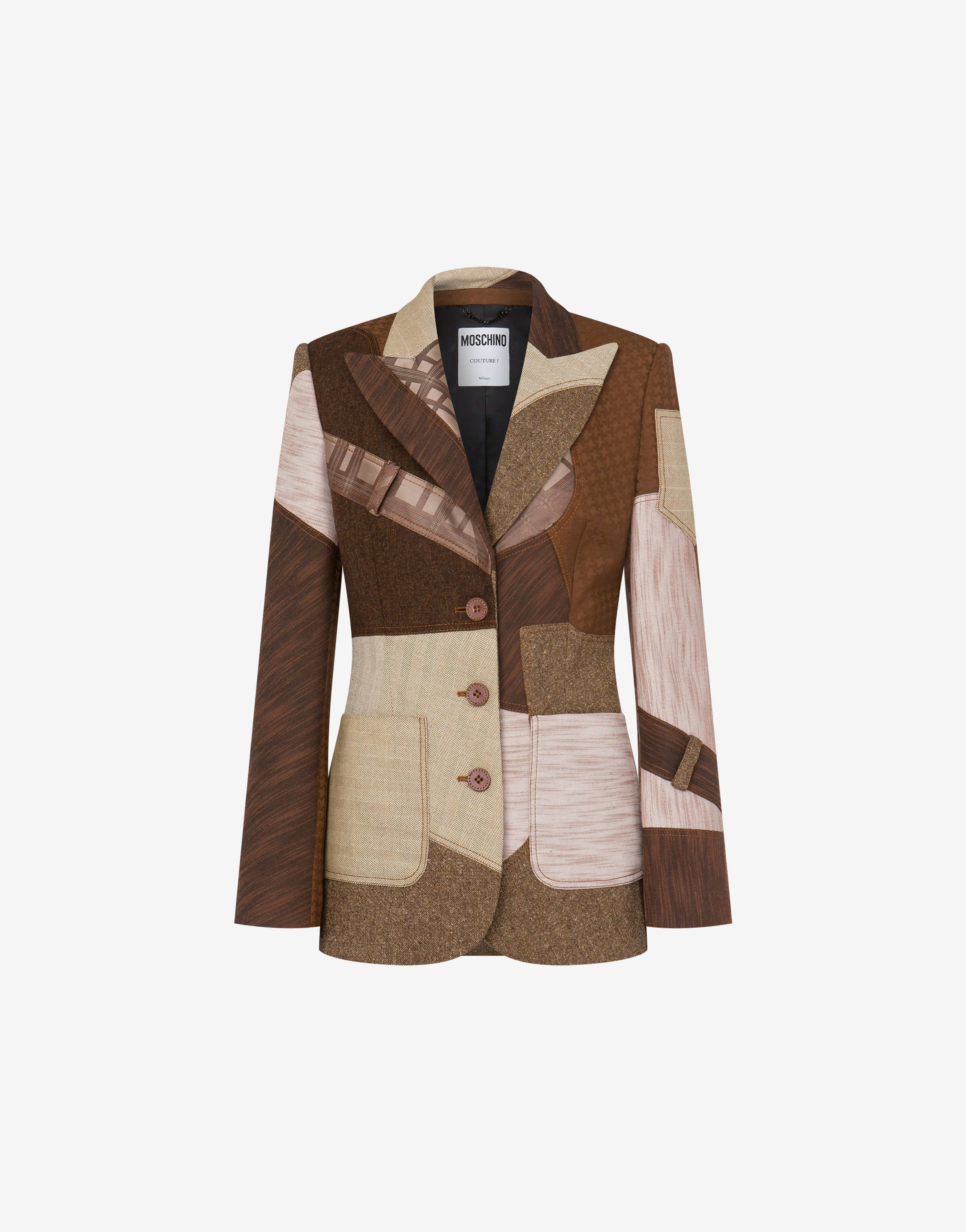 Patchwork Wool Jacket