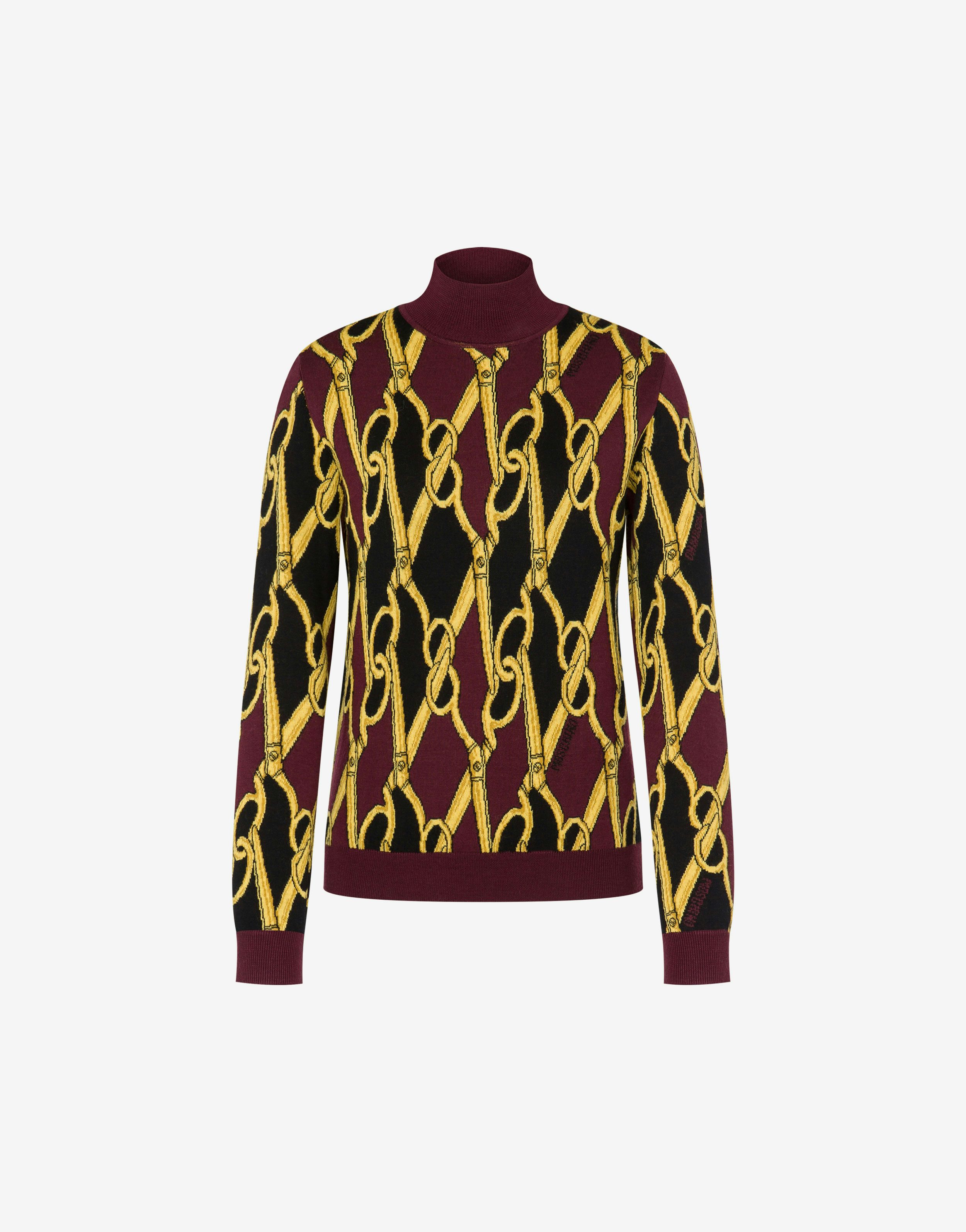 Sewing Scissors Turtle-neck Sweater