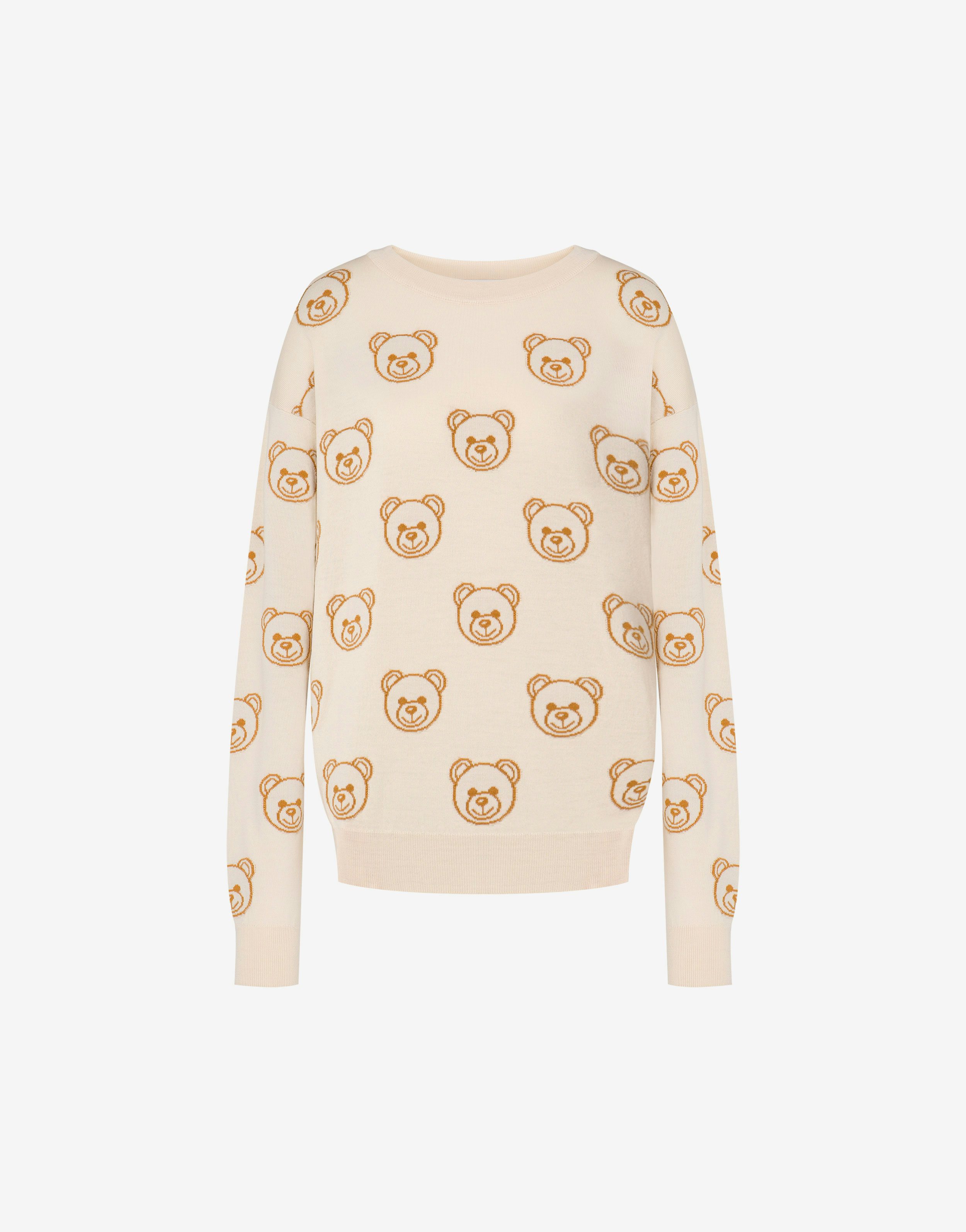 All-over Teddy Bear Wool Jumper