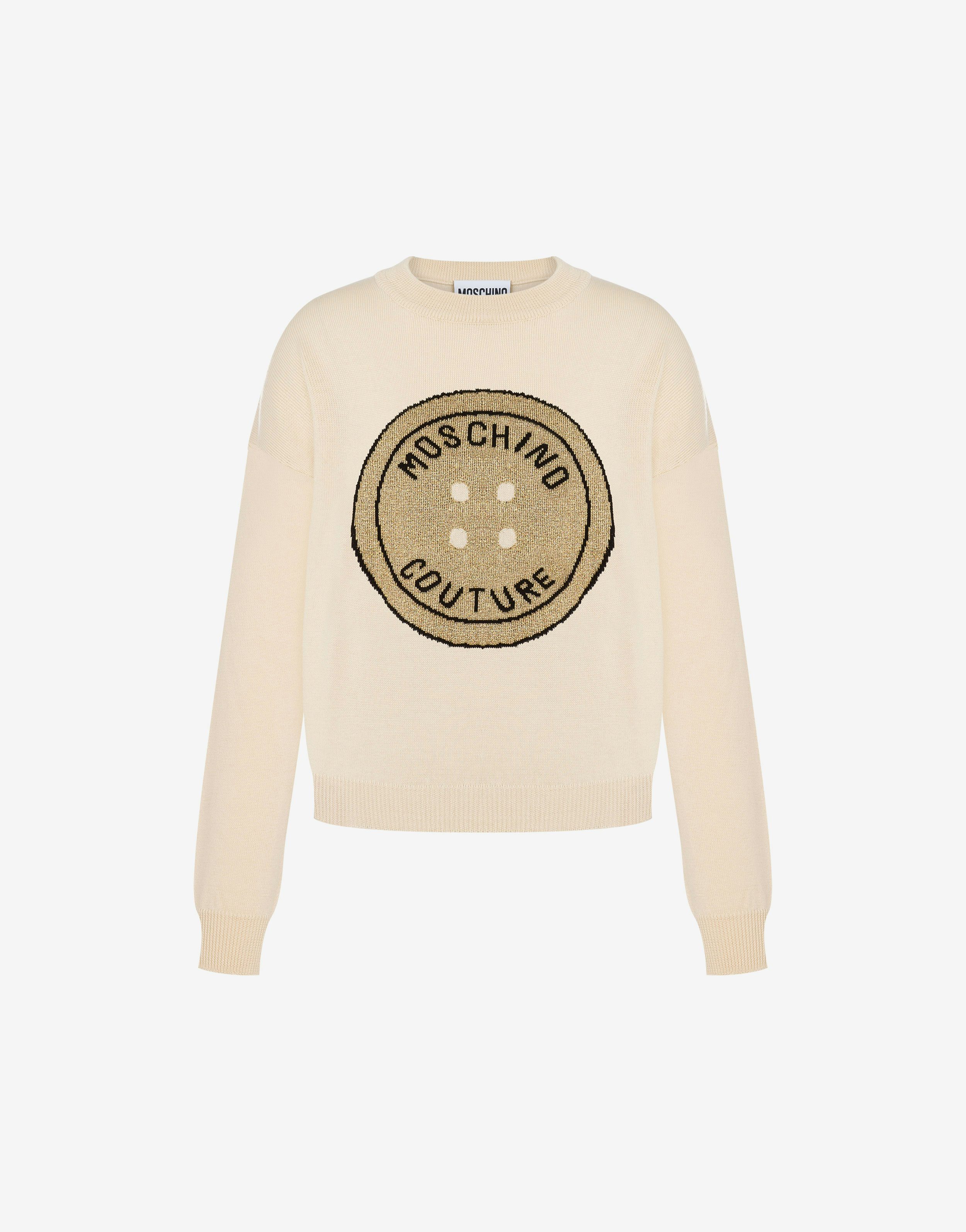 Moschino Button Wool Jumper