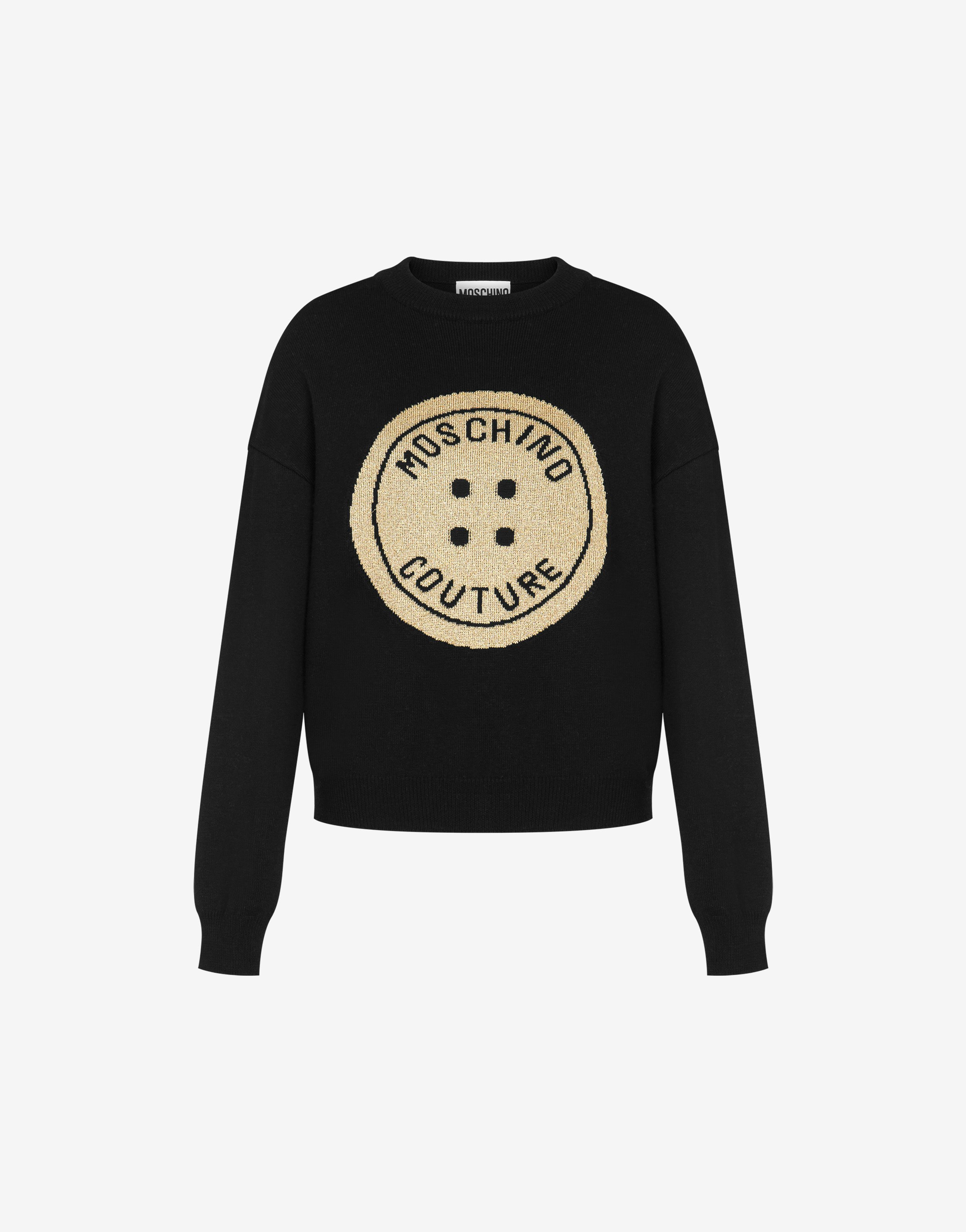 Moschino Button Wool Jumper