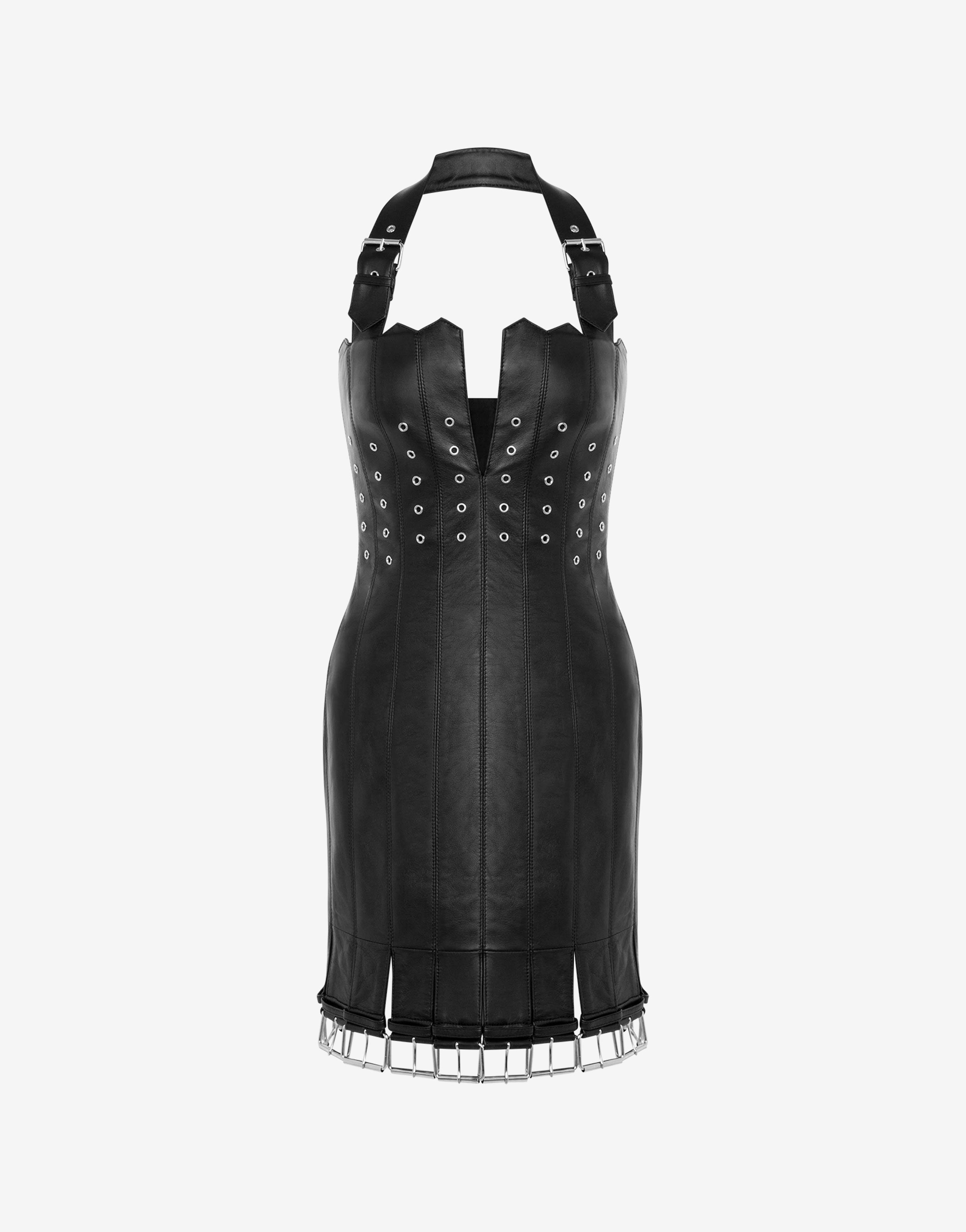 Biker Details Nappa Leather Dress