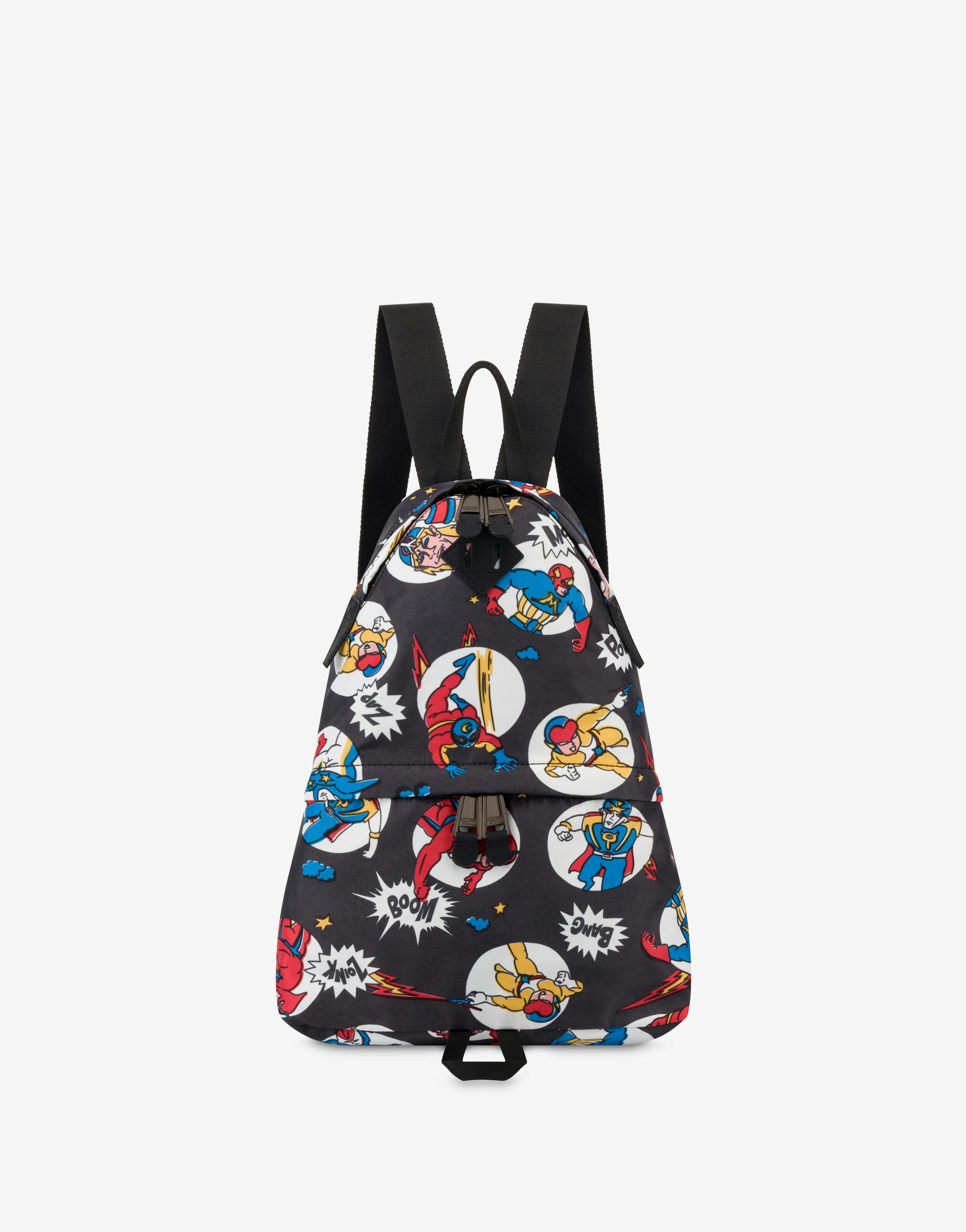 Allover Cartoon Nylon Backpack