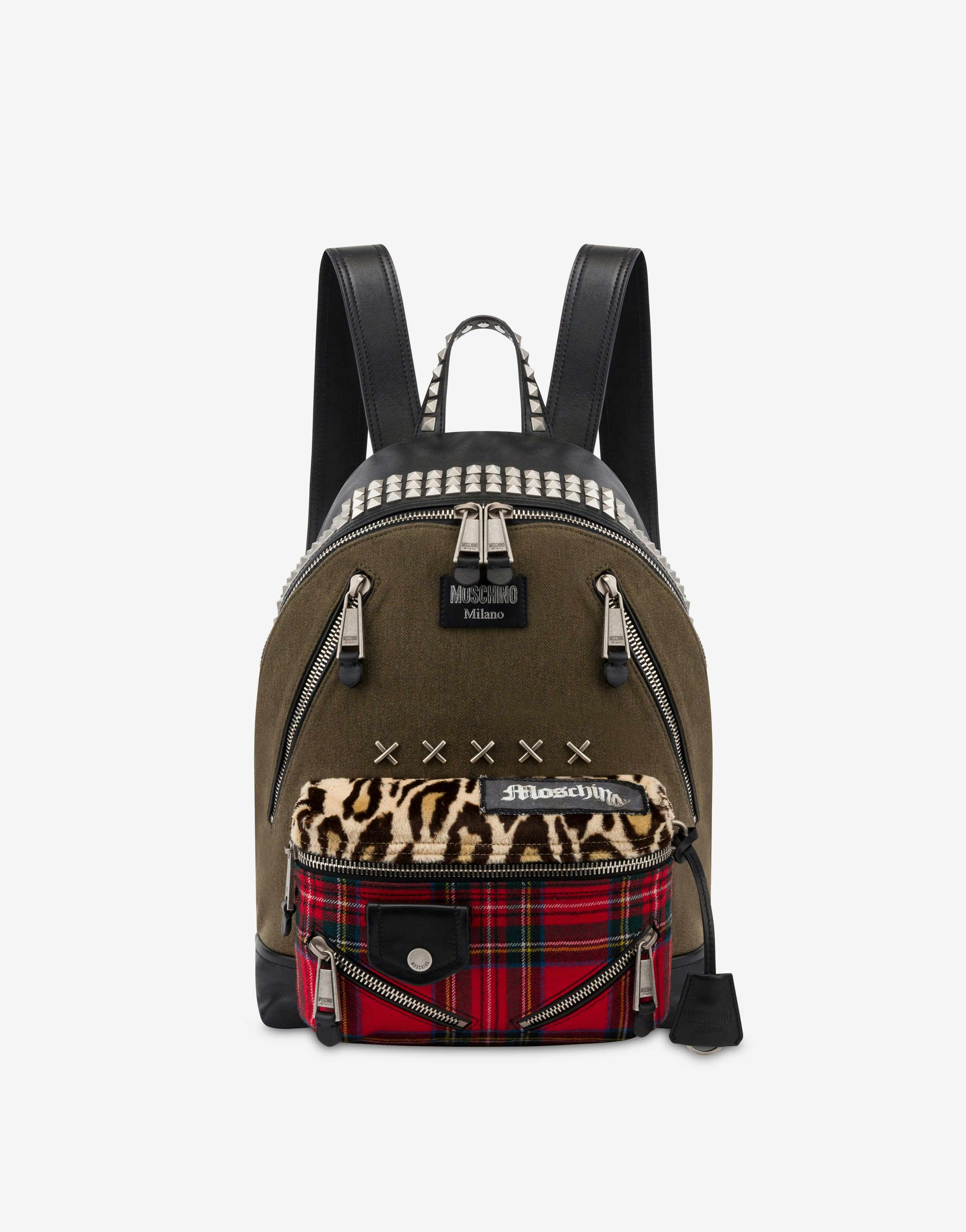 Military Patchwork Backpack