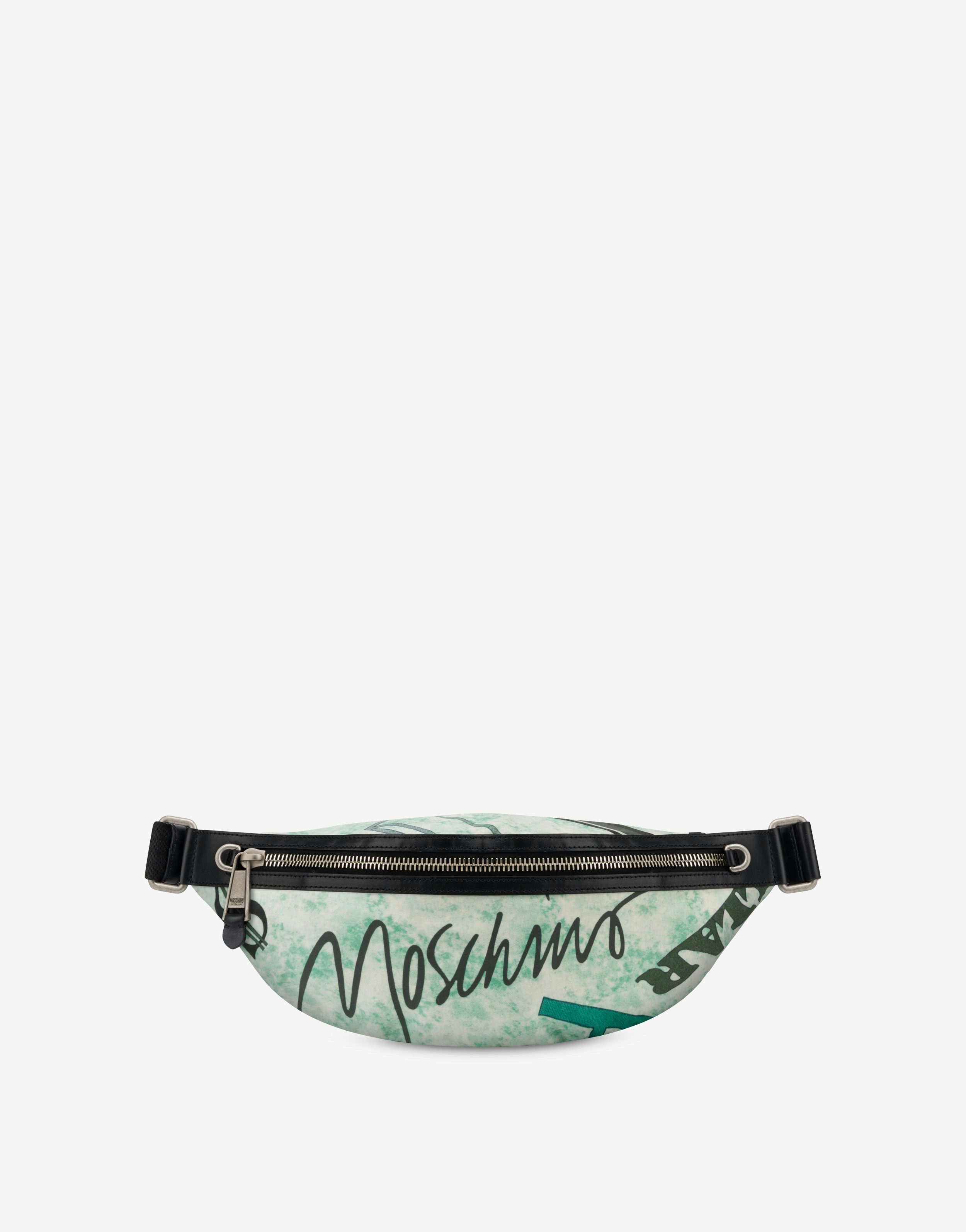 Dollar Print Nylon Belt Bag