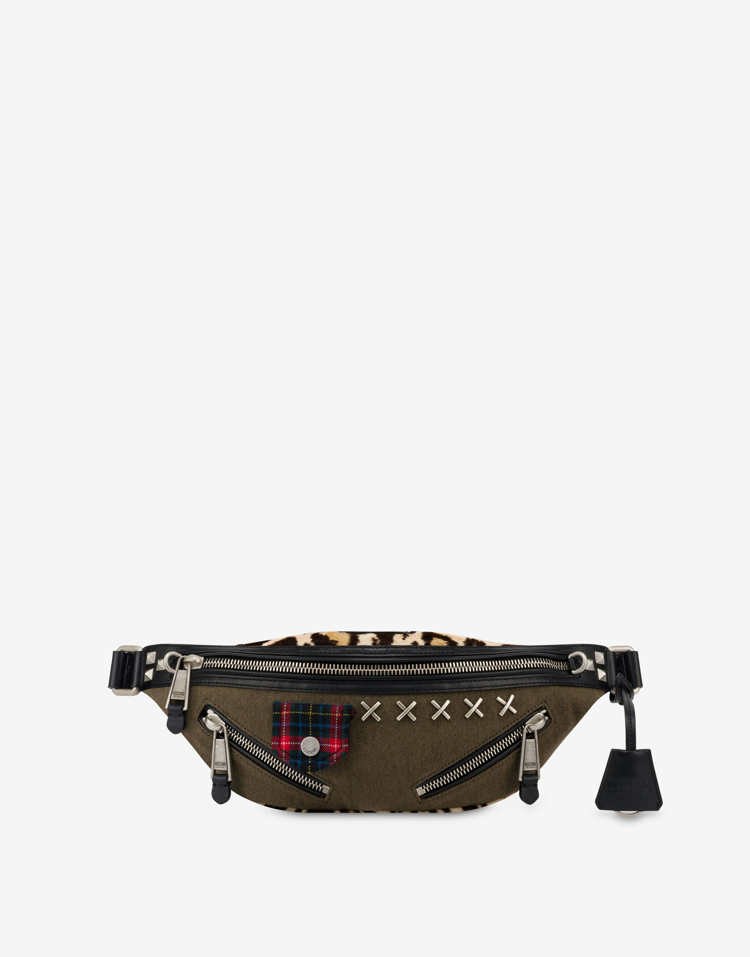 Military Patchwork Belt Bag