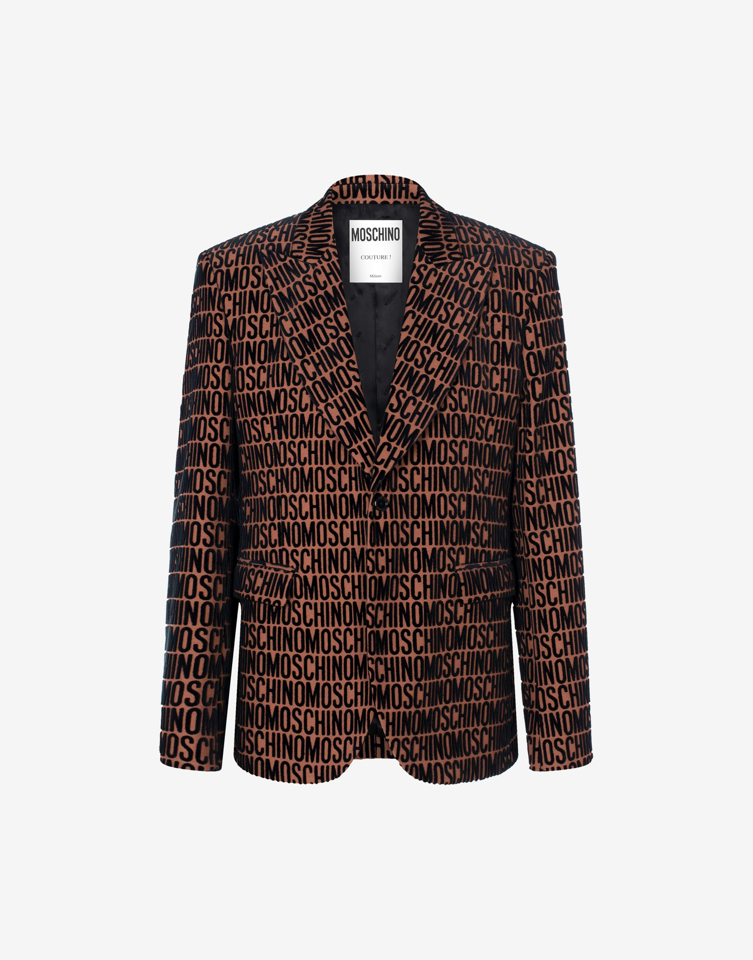 Allover Logo Devoré Velvet Jacket