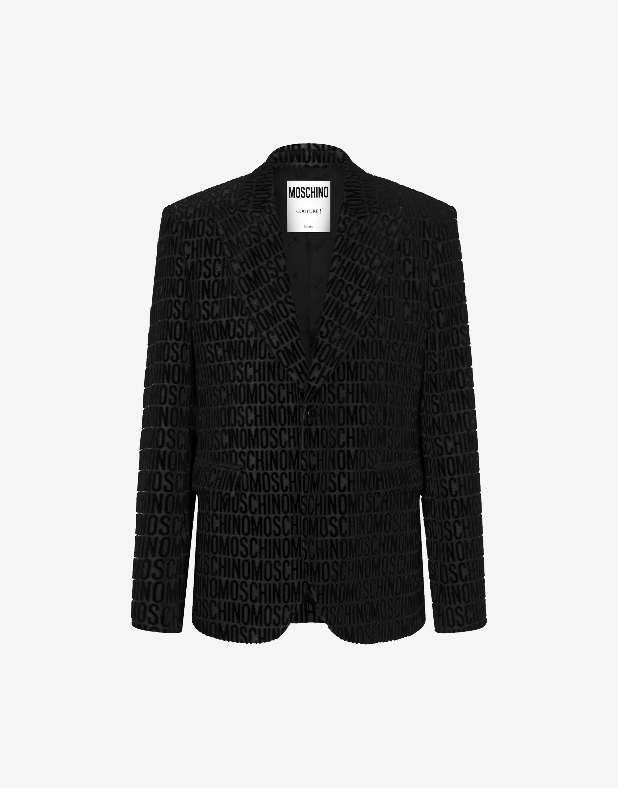 Allover Logo Devoré Velvet Jacket