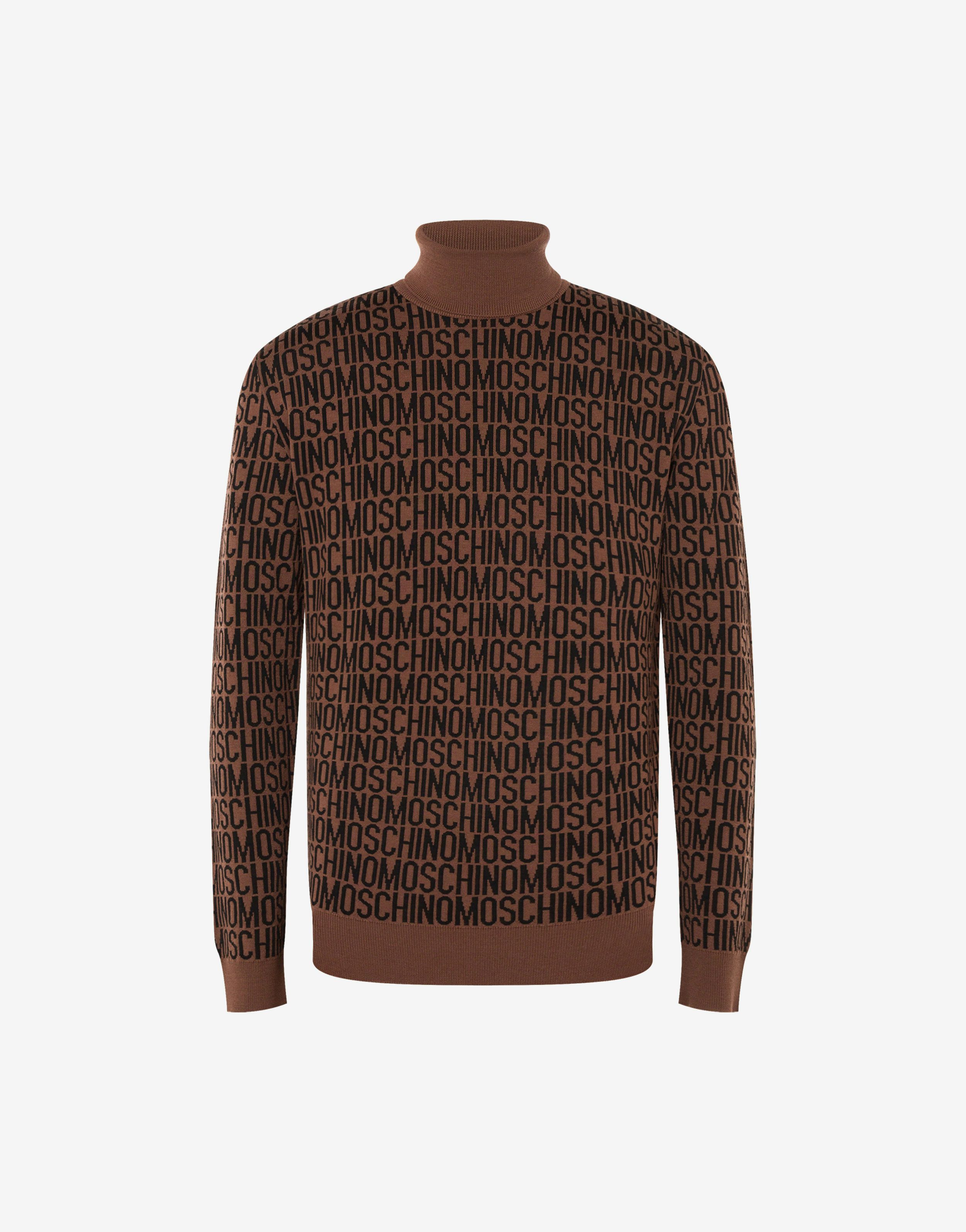 Allover Logo Turtle-neck Sweater