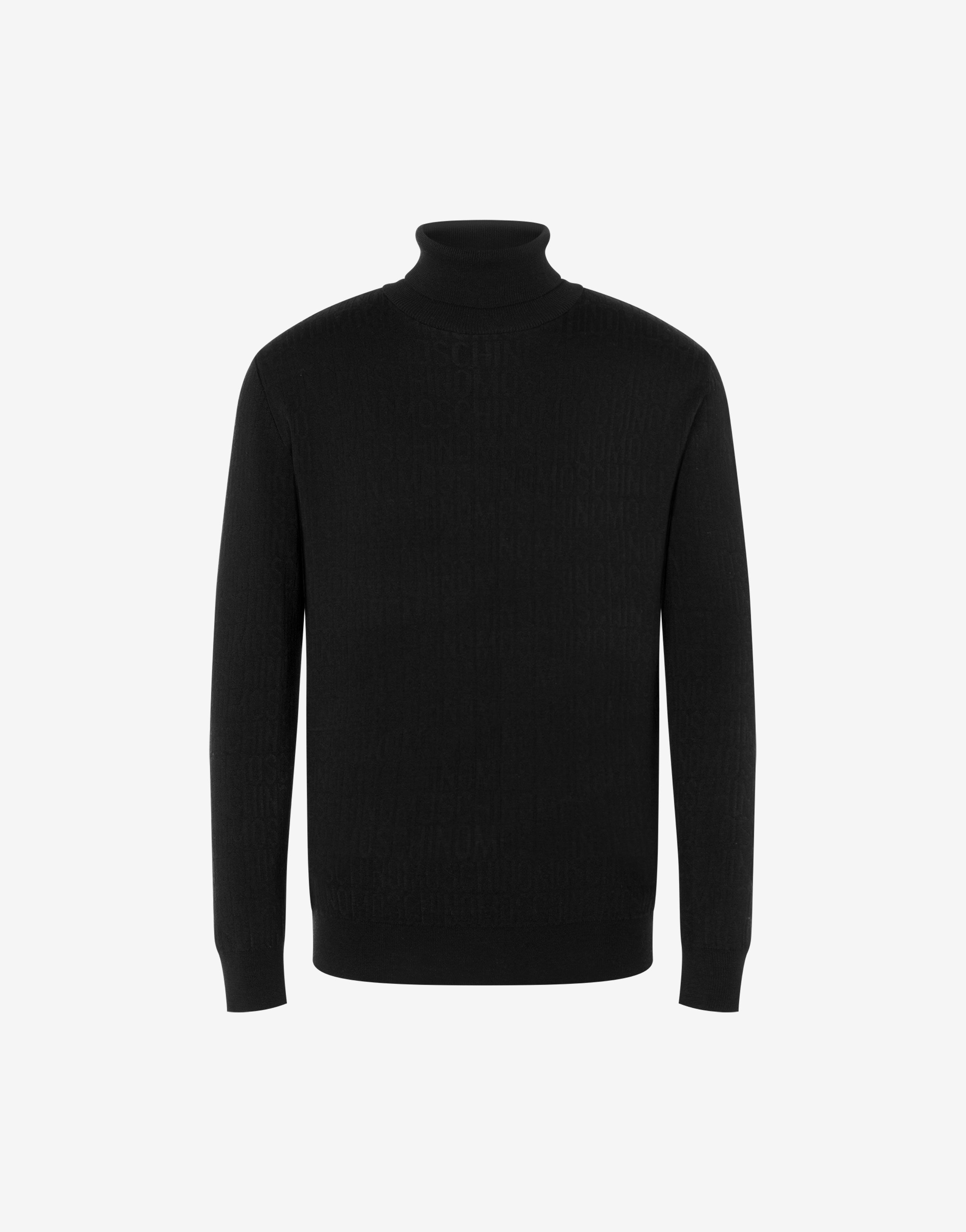 Allover Logo Turtle-neck Sweater