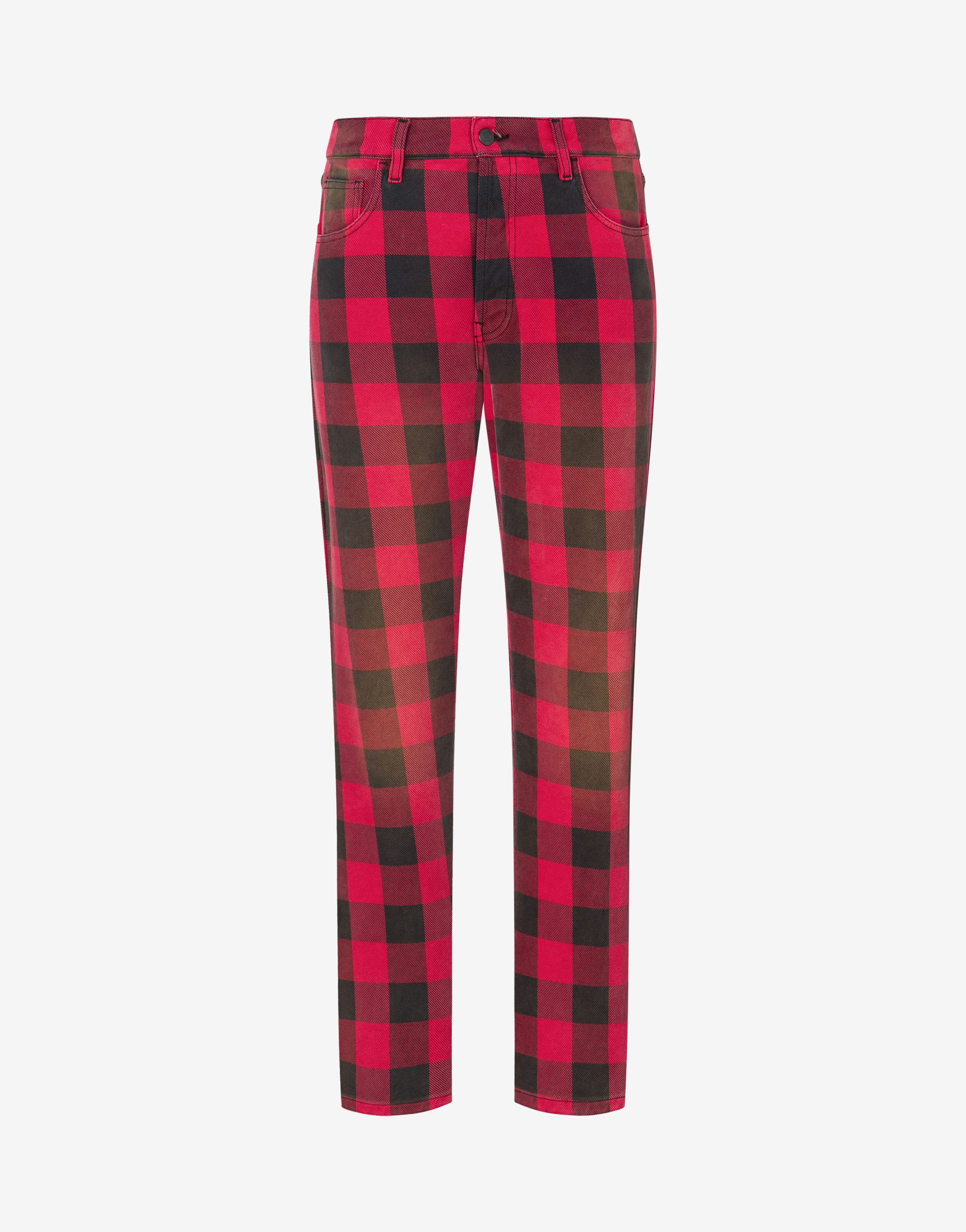Cotton Check Trousers