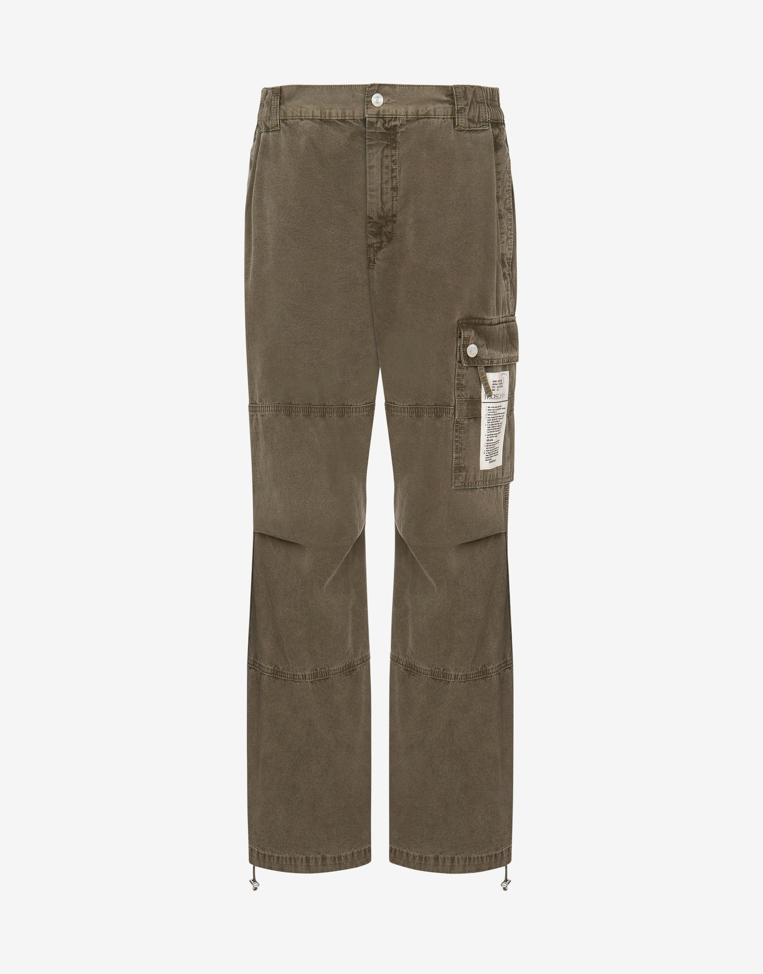 Military Label Canvas Trousers