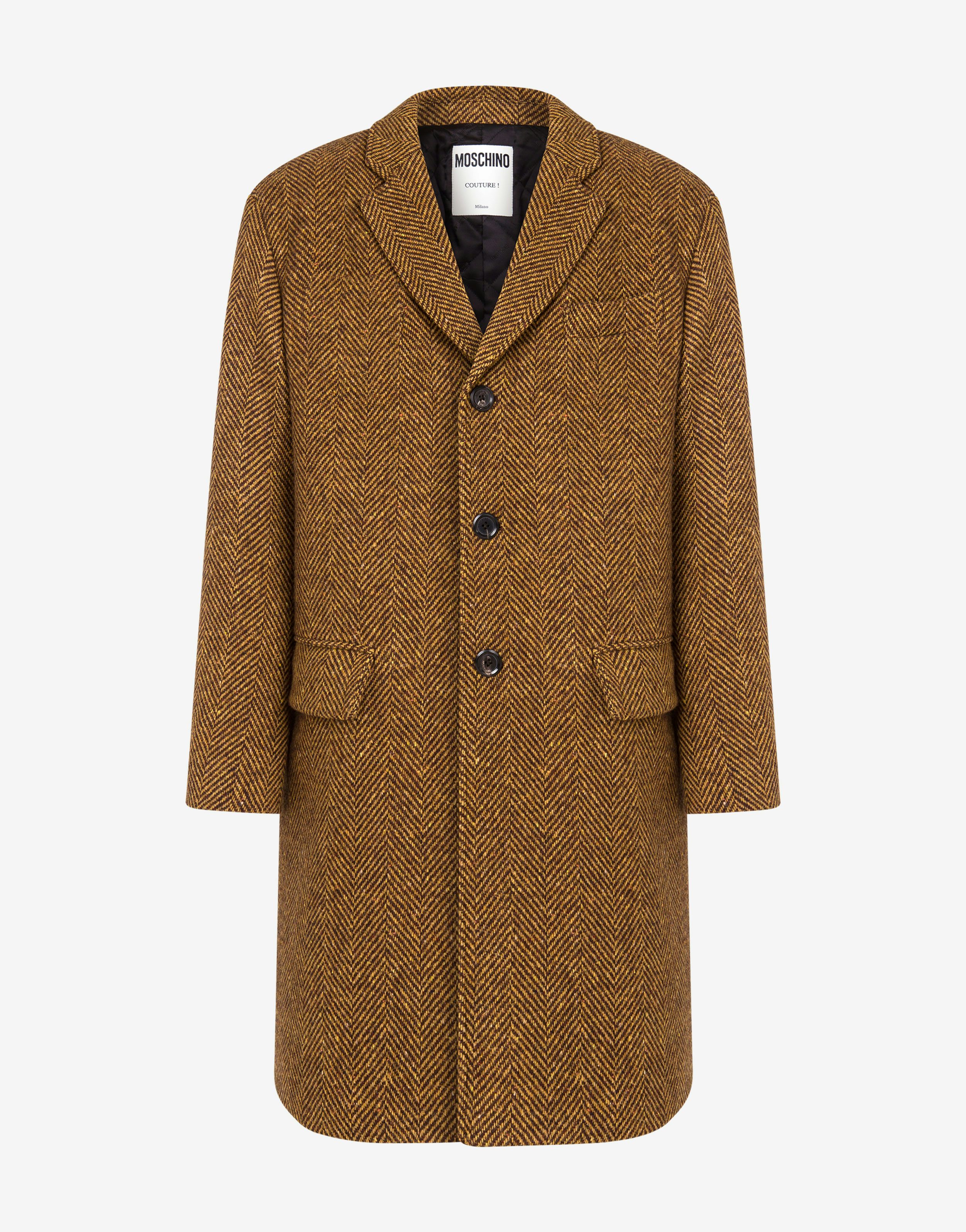 Phrases Herringbone Cloth Coat