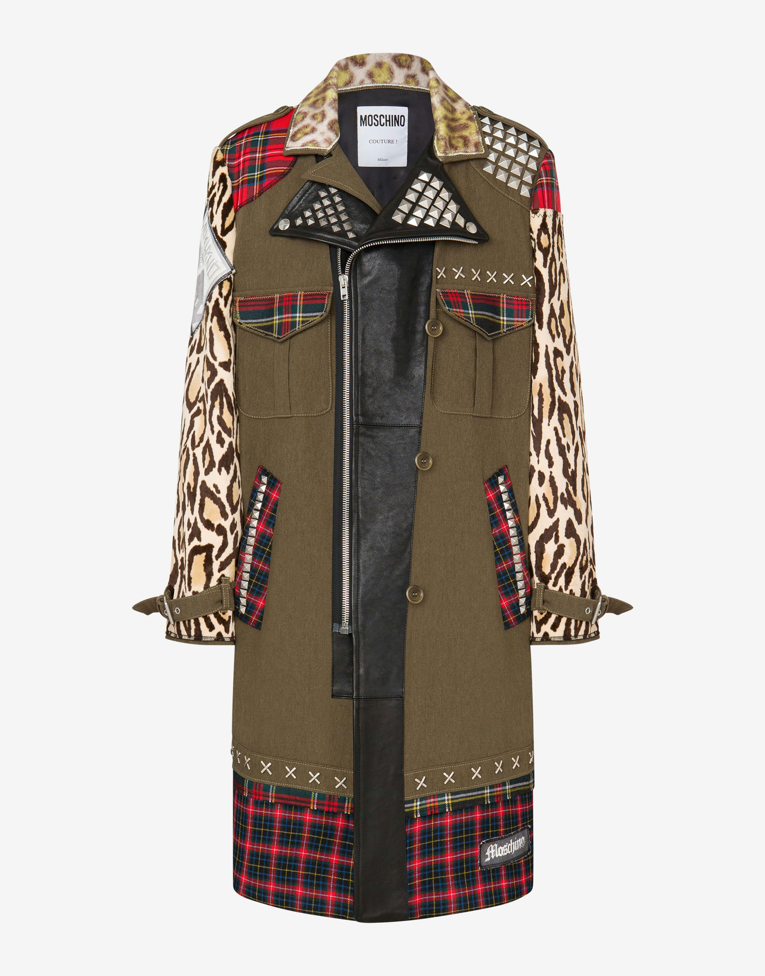 Military Patchwork Coat