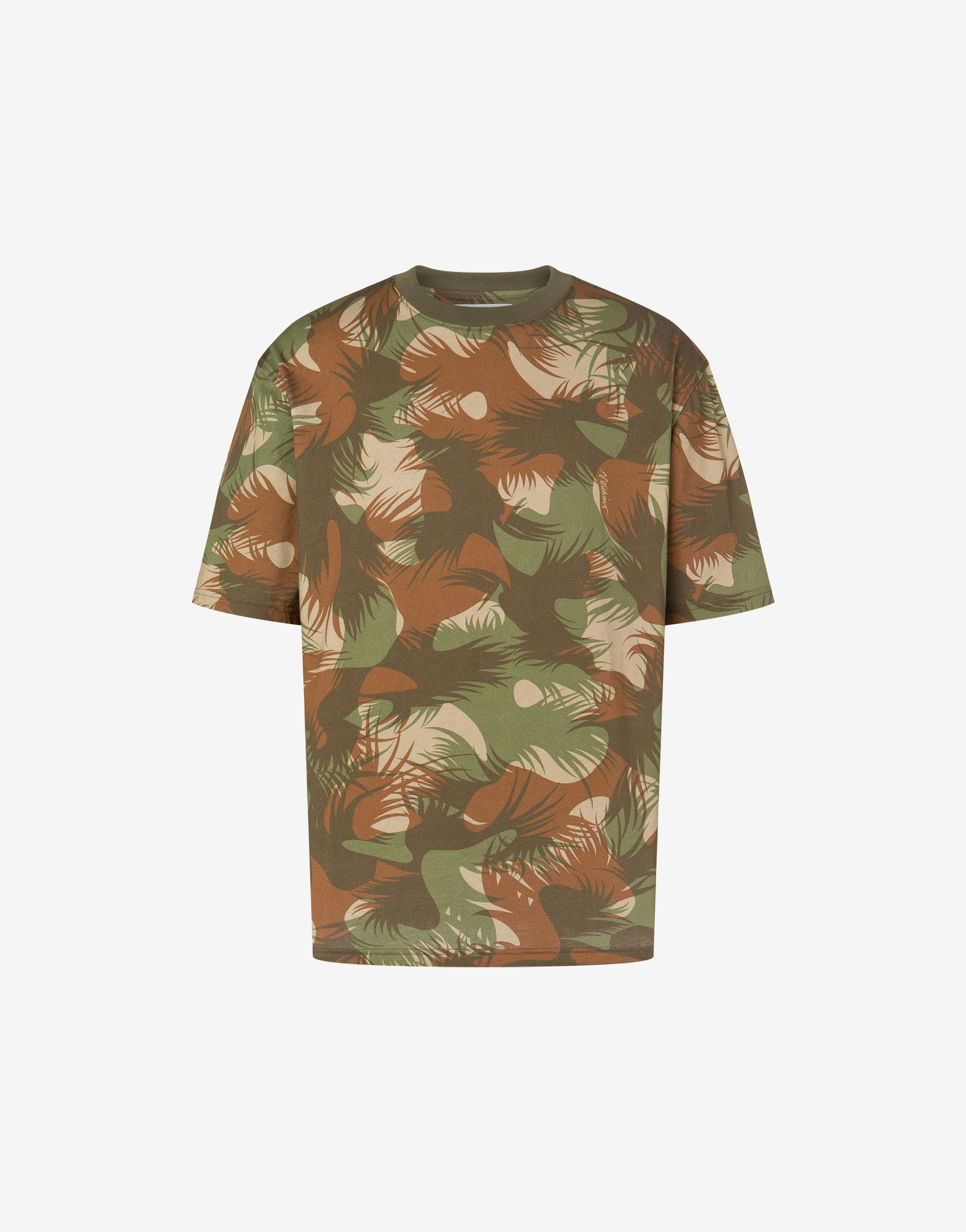 Camouflage Print Jersey T-shirt