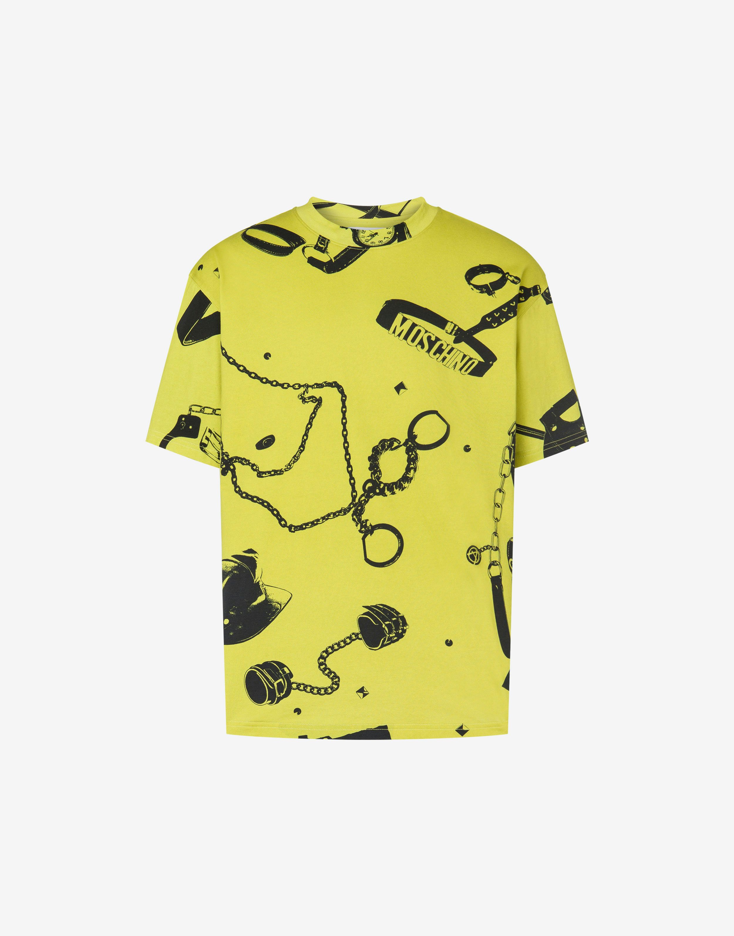 Allover Moschino Items Jersey T-shirt