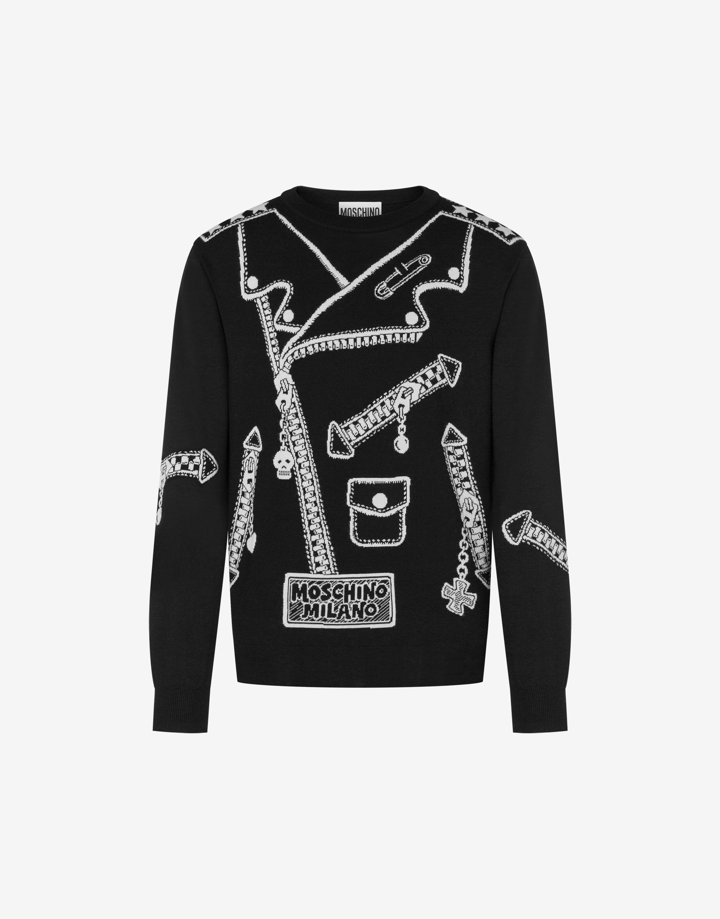 Biker Inlay Wool Jumper