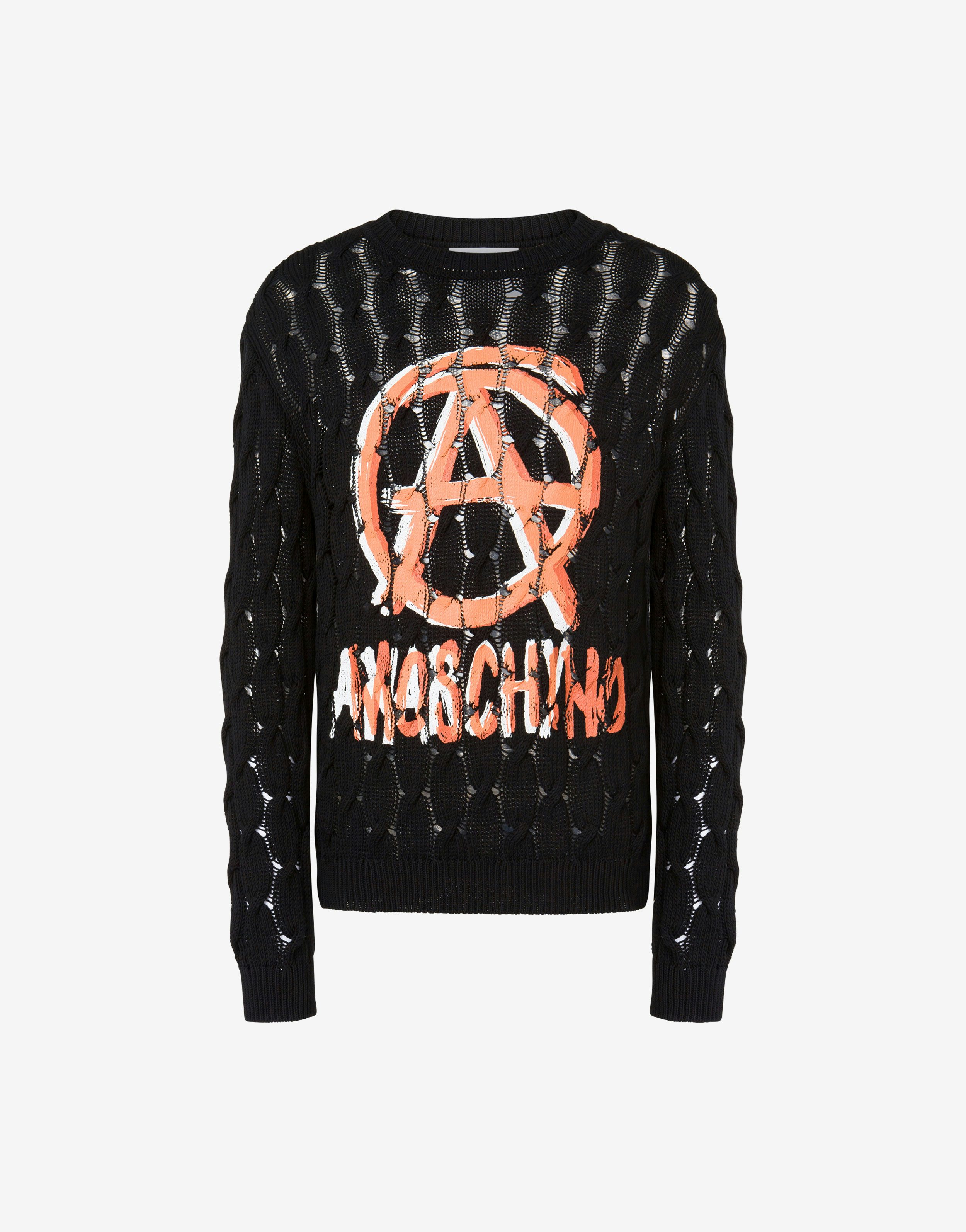 Moschino Anarchy Pure Twisted Cotton Jumper