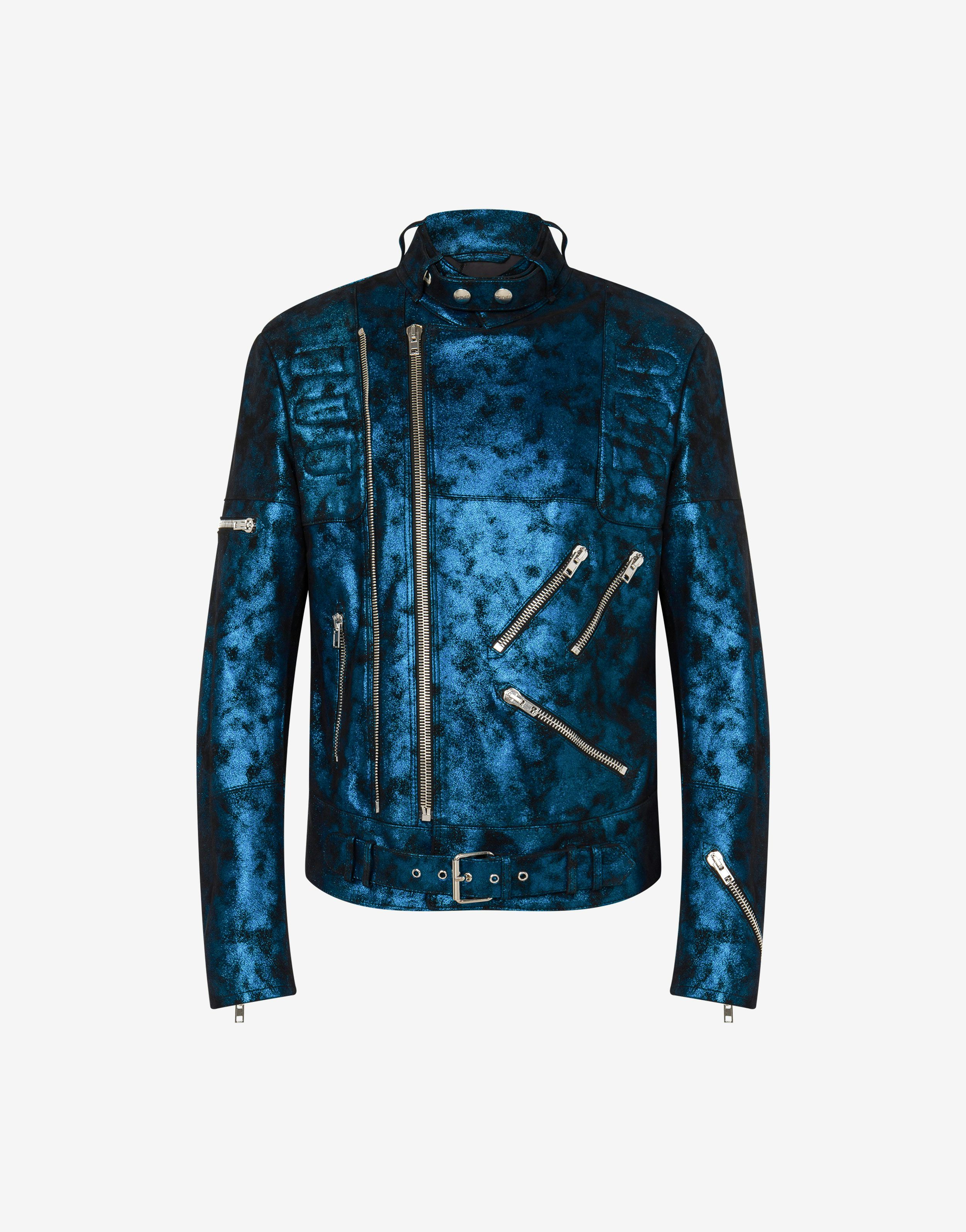 Laminated Suede Biker