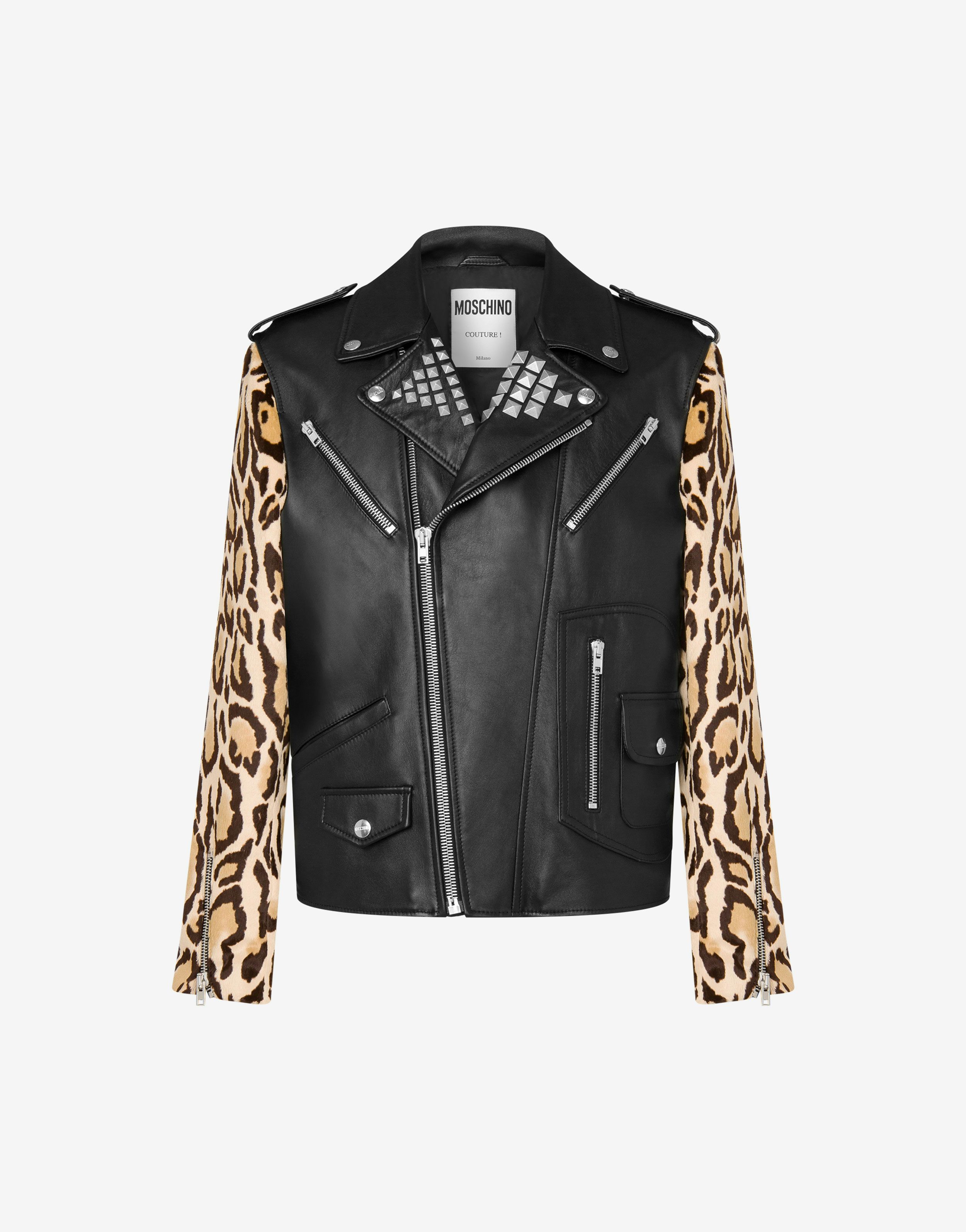 Animalier Details Nappa Leather Biker