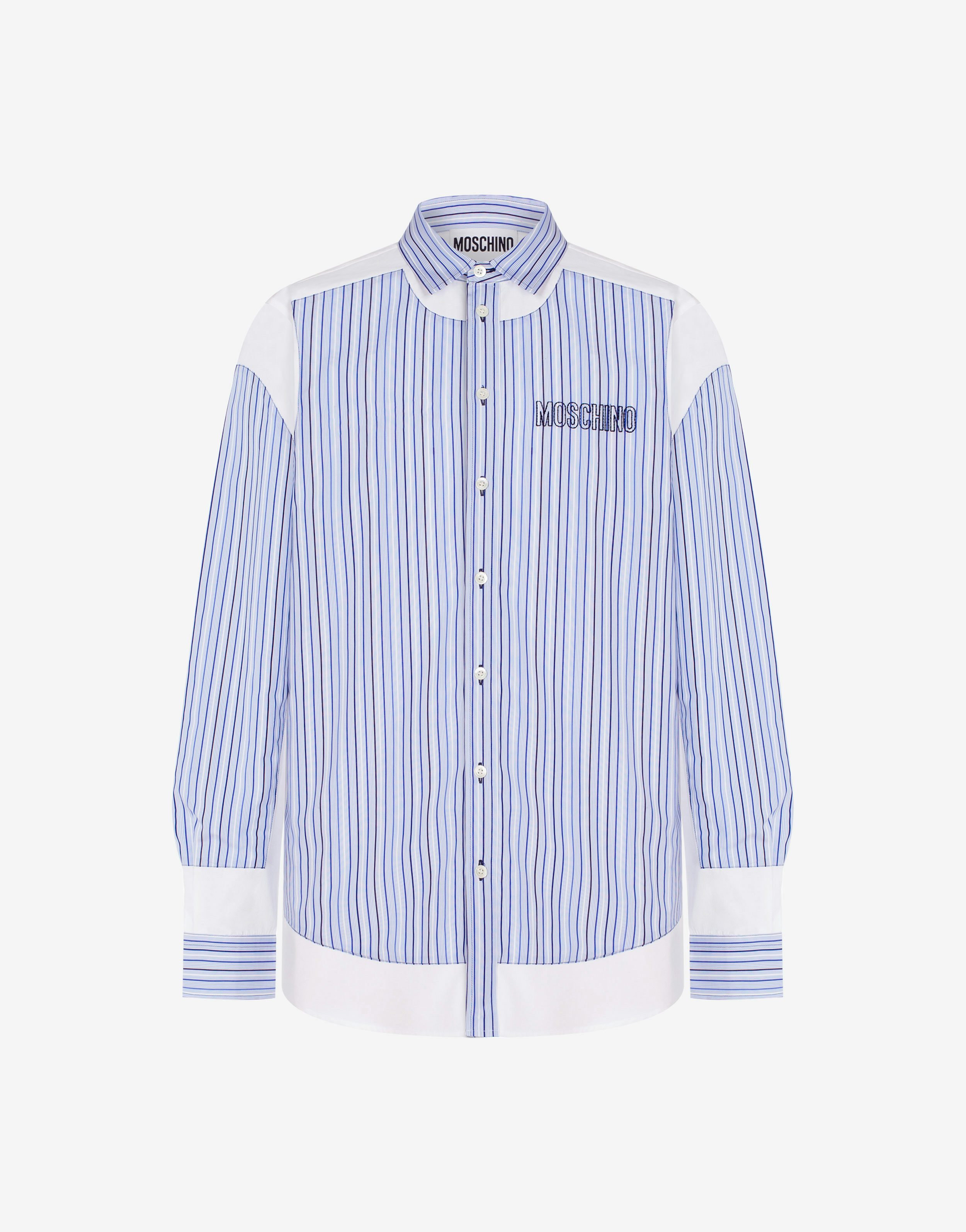 Sewing Stripes Poplin Shirt