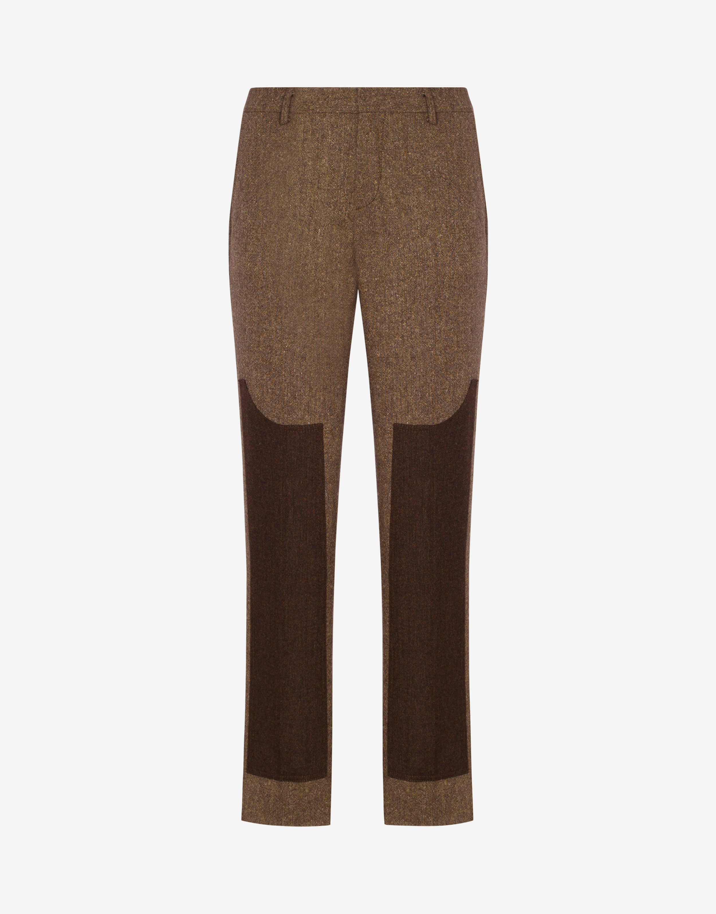 Sewing Patch Wool Blend Trousers