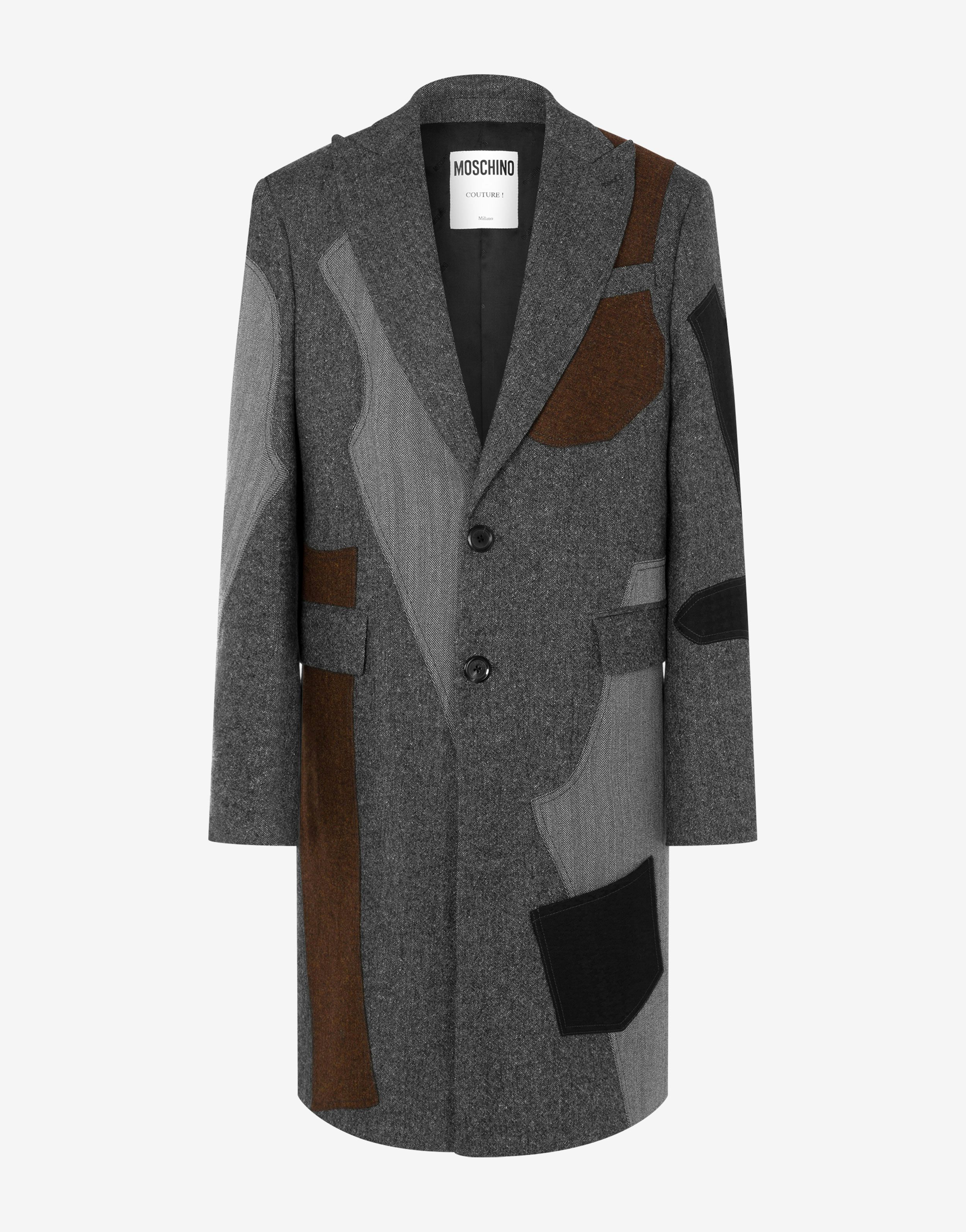 Sewing Patch Wool Blend Coat