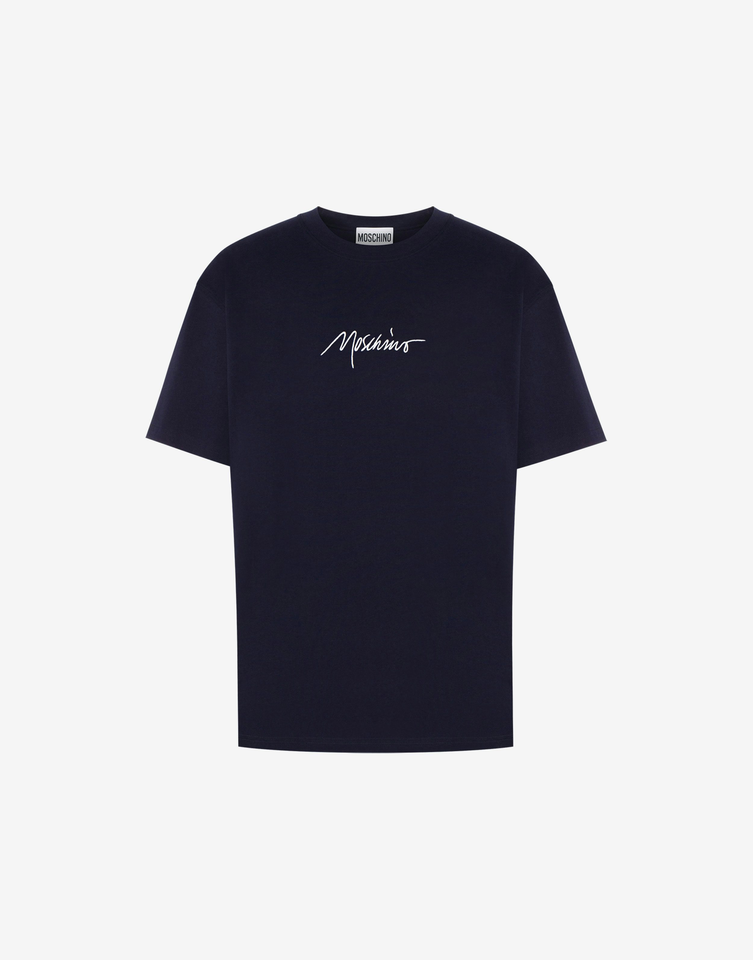 Logo Embroidery Stretch Jersey T-shirt