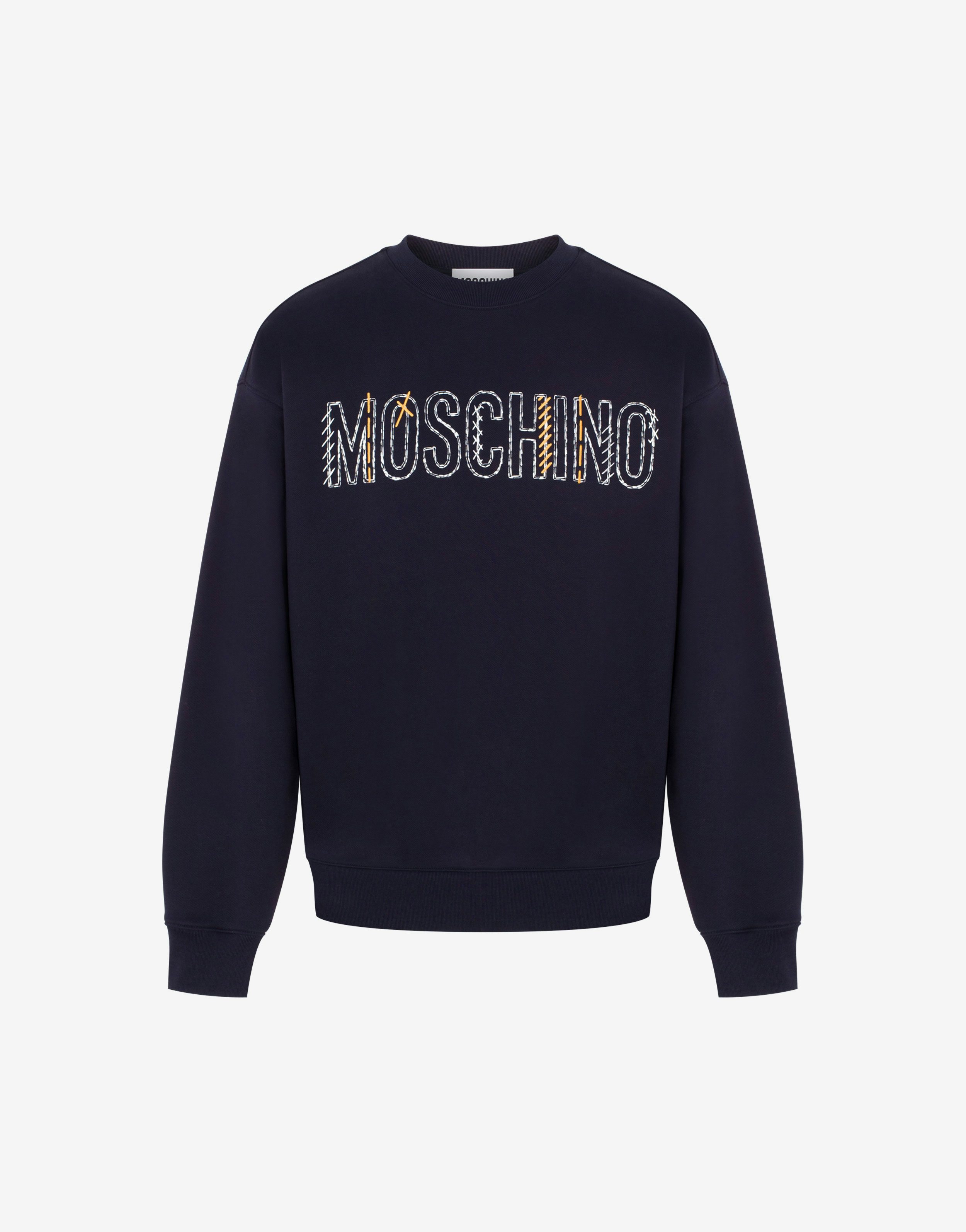 Stitching Logo Organic Cotton Sweatshirt