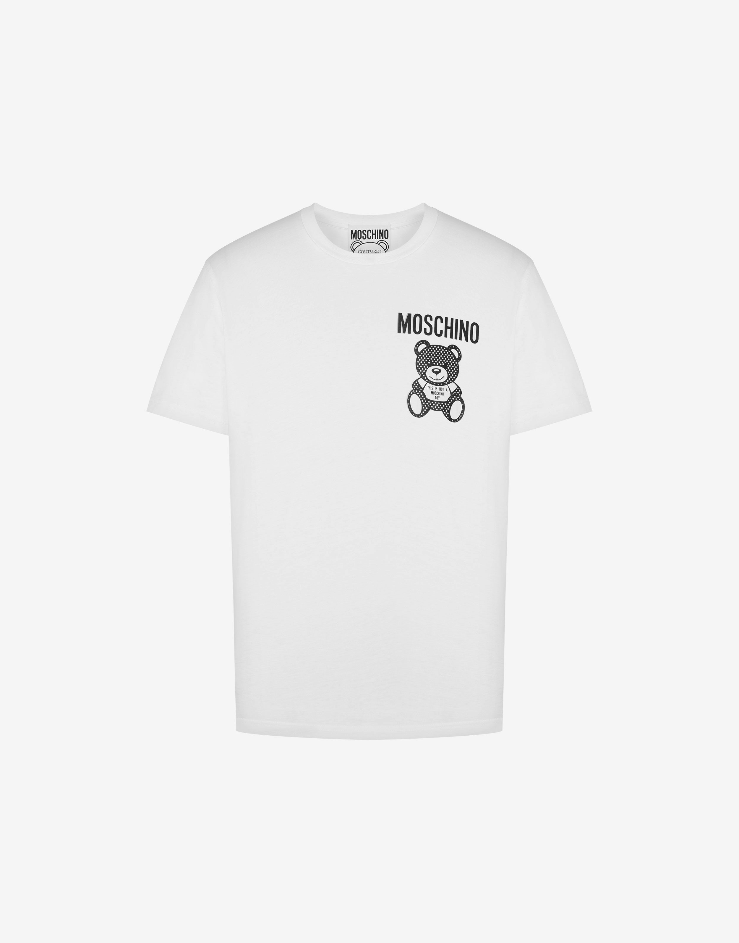Moschino t-shirt aus jersey small teddy mesh