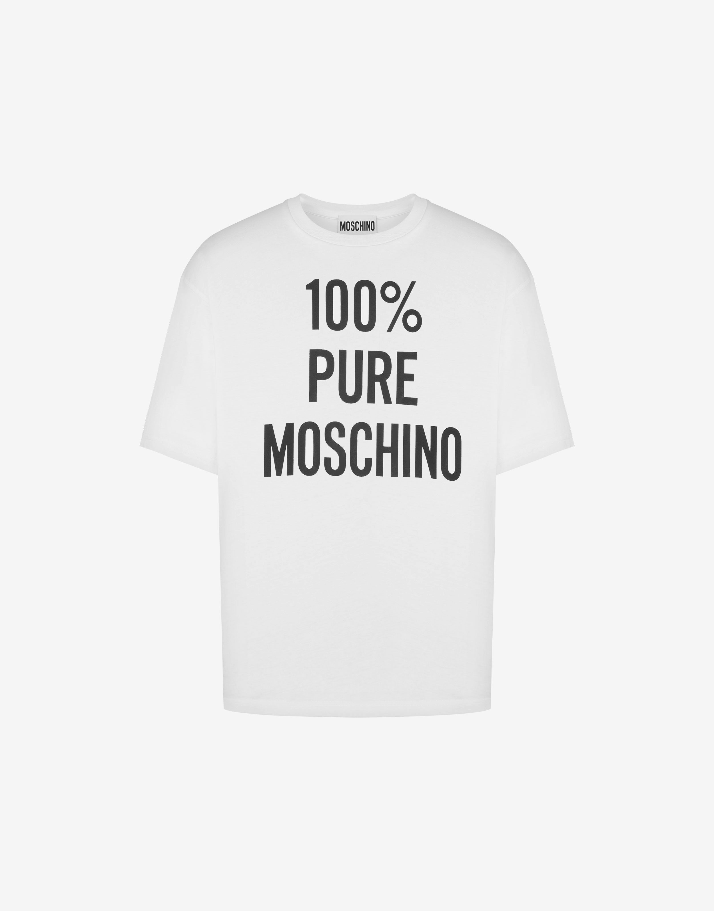 T-shirt aus bio-jersey 100% pure moschino